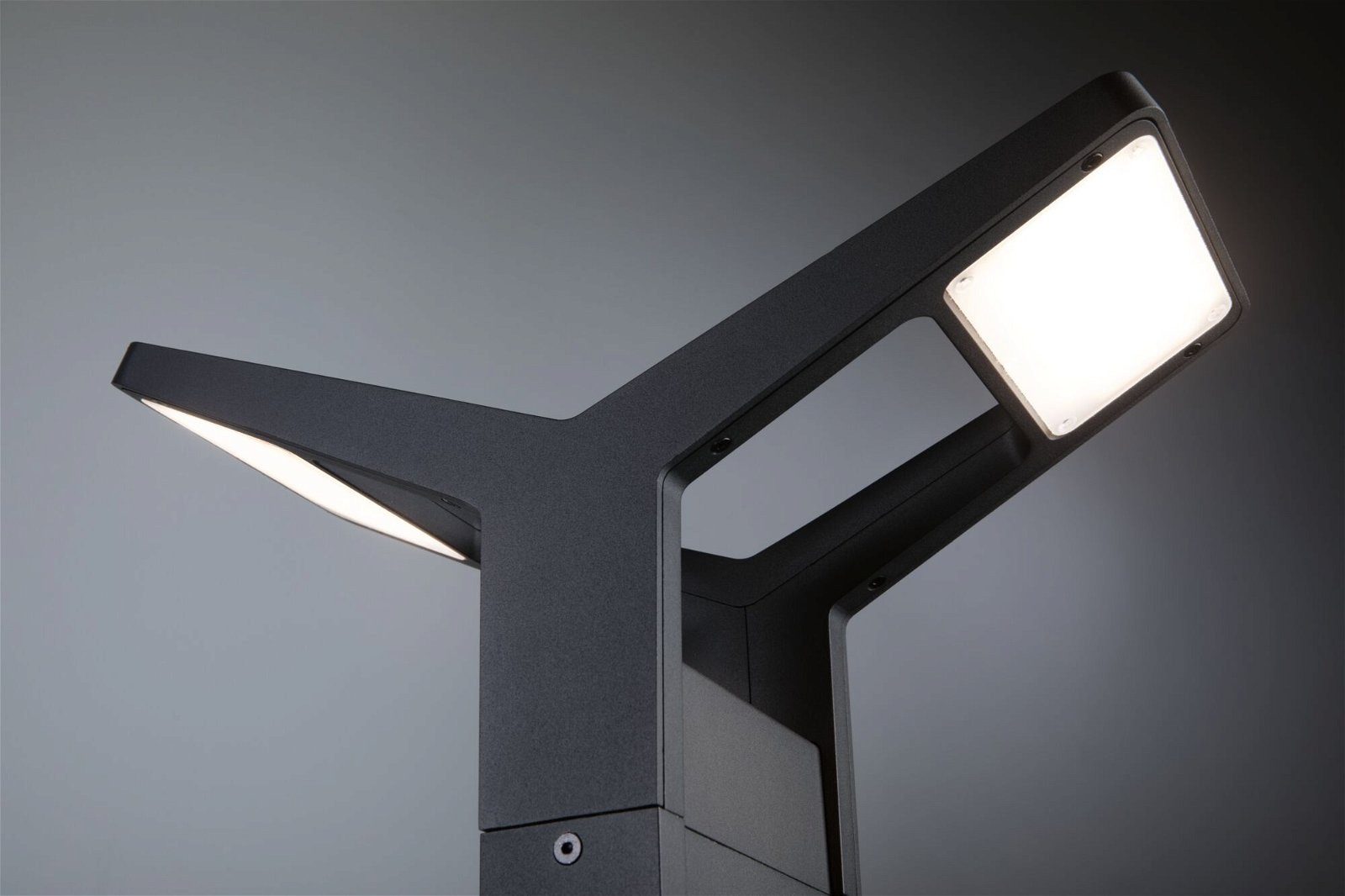 Paulmann Led-bolderlamp Juntea IP44 585mm 3000K 2x12,5W 2x800lm 230V Antraciet + Aluminium (1 stuk)