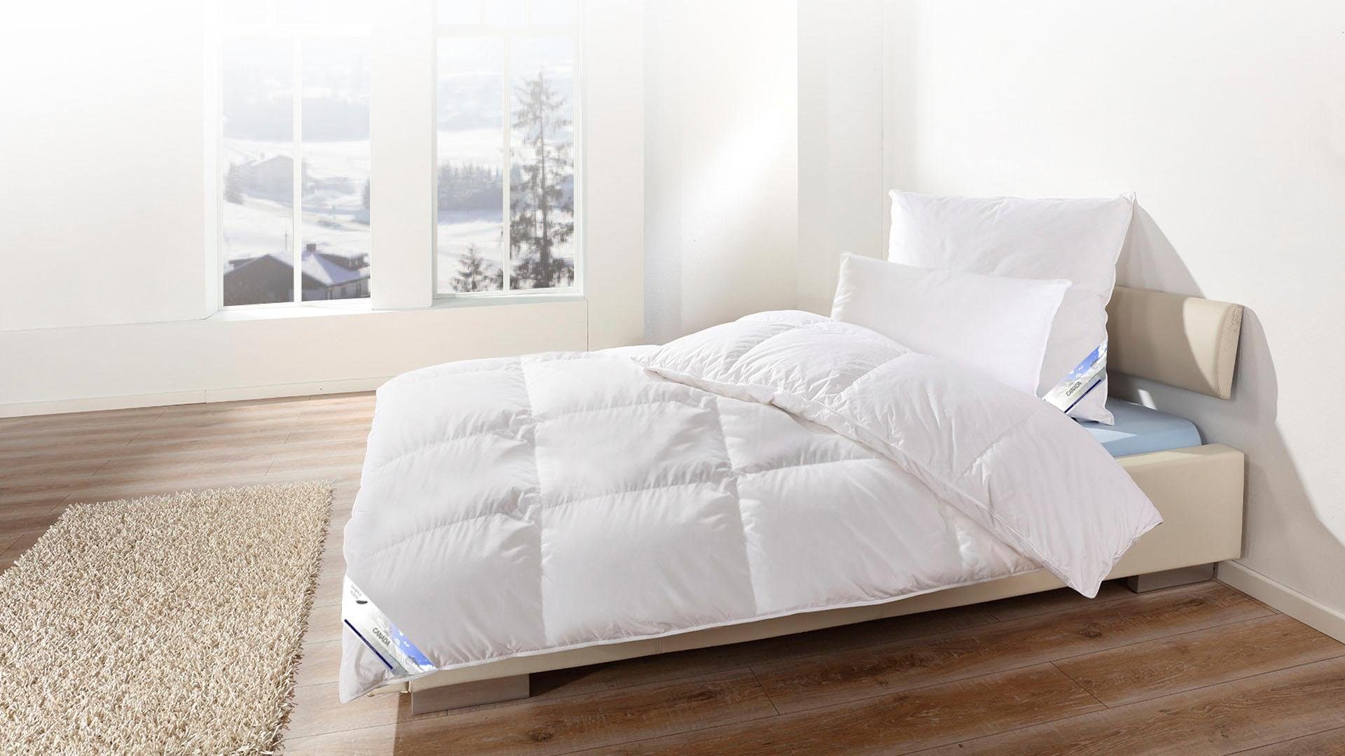 KBT Bettwaren Donzen dekbed Canada Dekbed 135x200, 200x200, 240x220 cm, voor de winter Extrawarm dekbedden wit