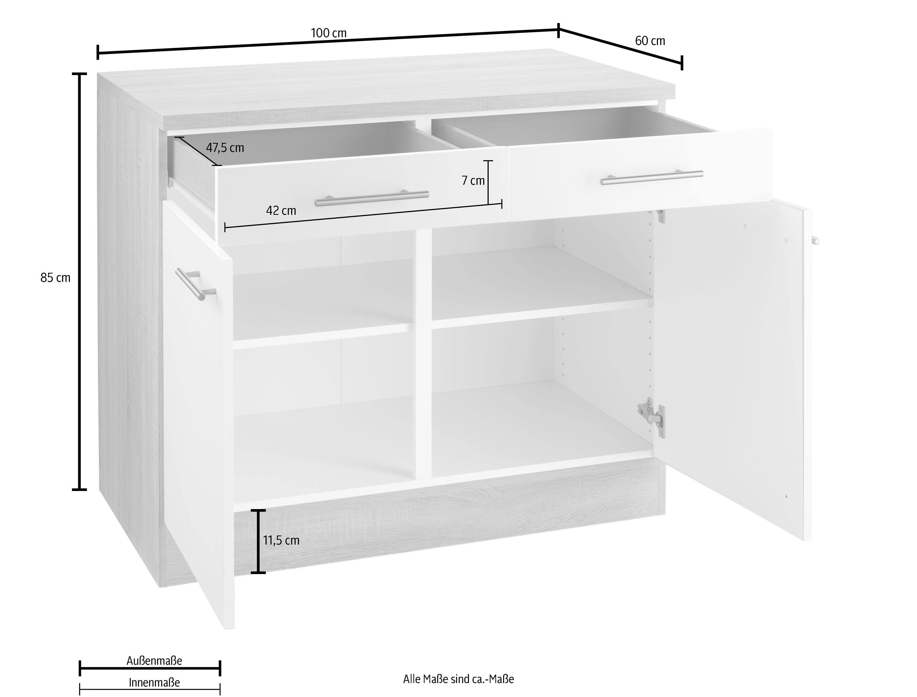OPTIFIT Onderkast Kalmar , breedte 100 cm