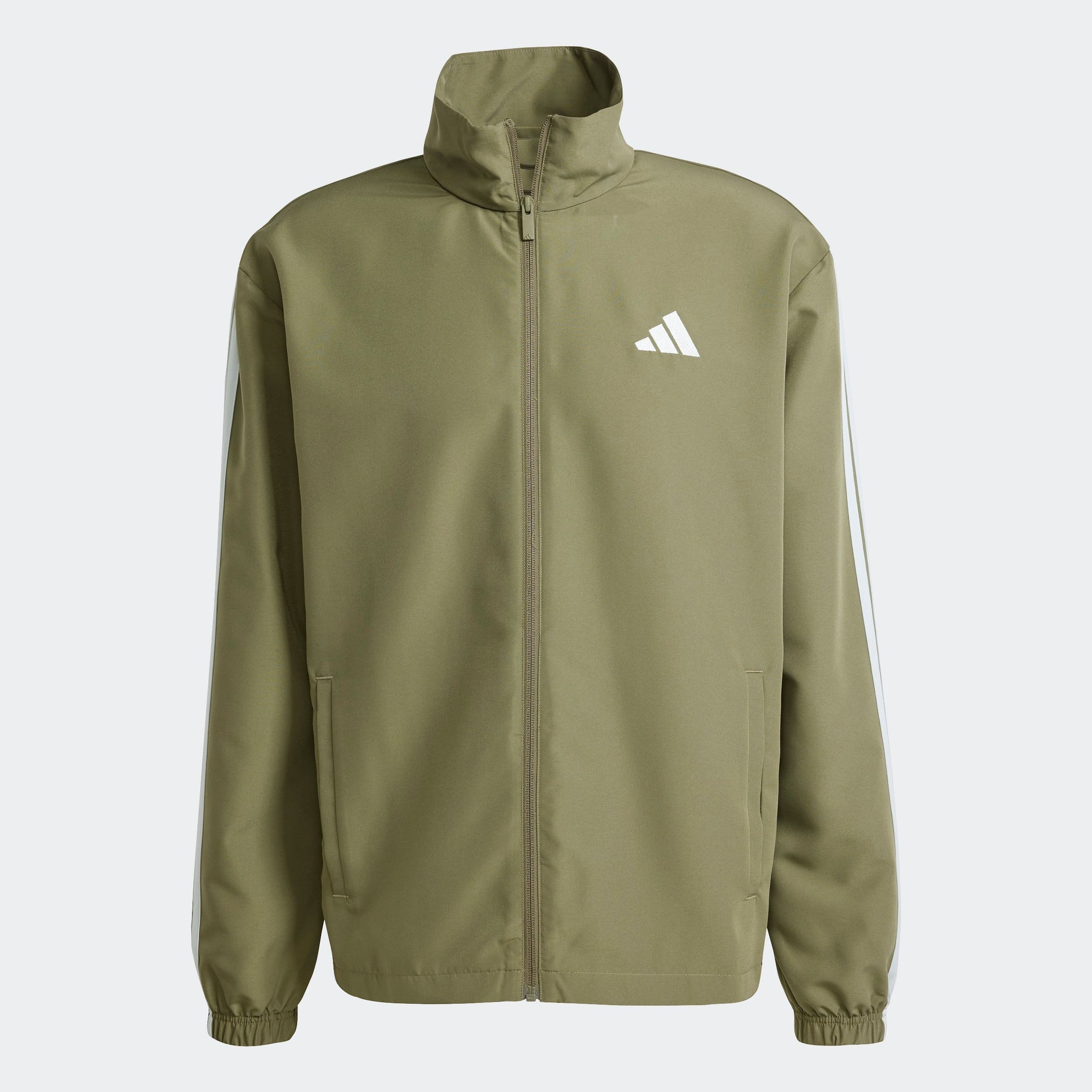 adidas Sportswear Trainingspak M 3S WV TT TS drie-strepen geweven trainingspak (2-delig)