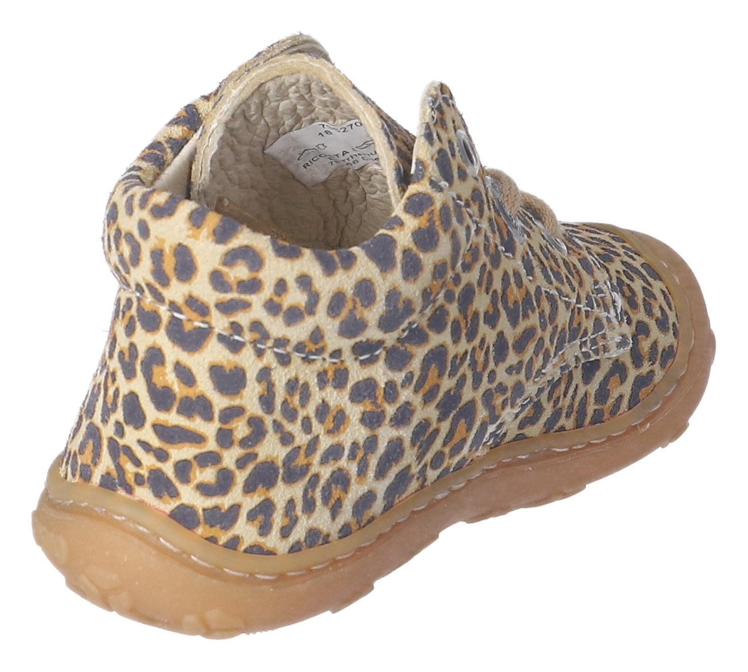 PEPINO by RICOSTA Babyschoentjes DOTS WMS: Mittel , veterschoenen met wms-systeem, leer, print, maat sjabloon om te downloaden