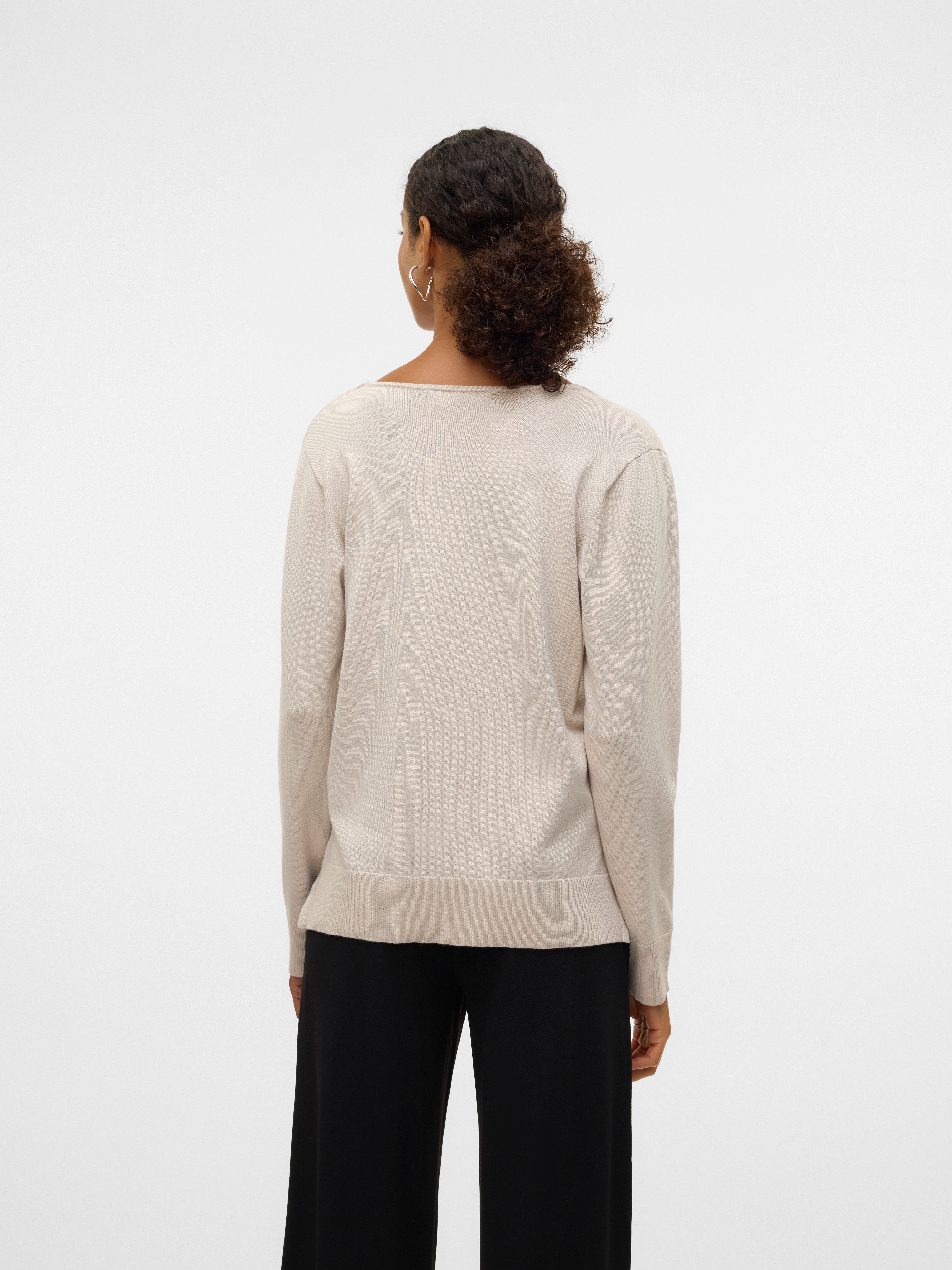 Vero Moda Gebreide trui VMSILJE LS V-NECK PULLOVER GA NOOS