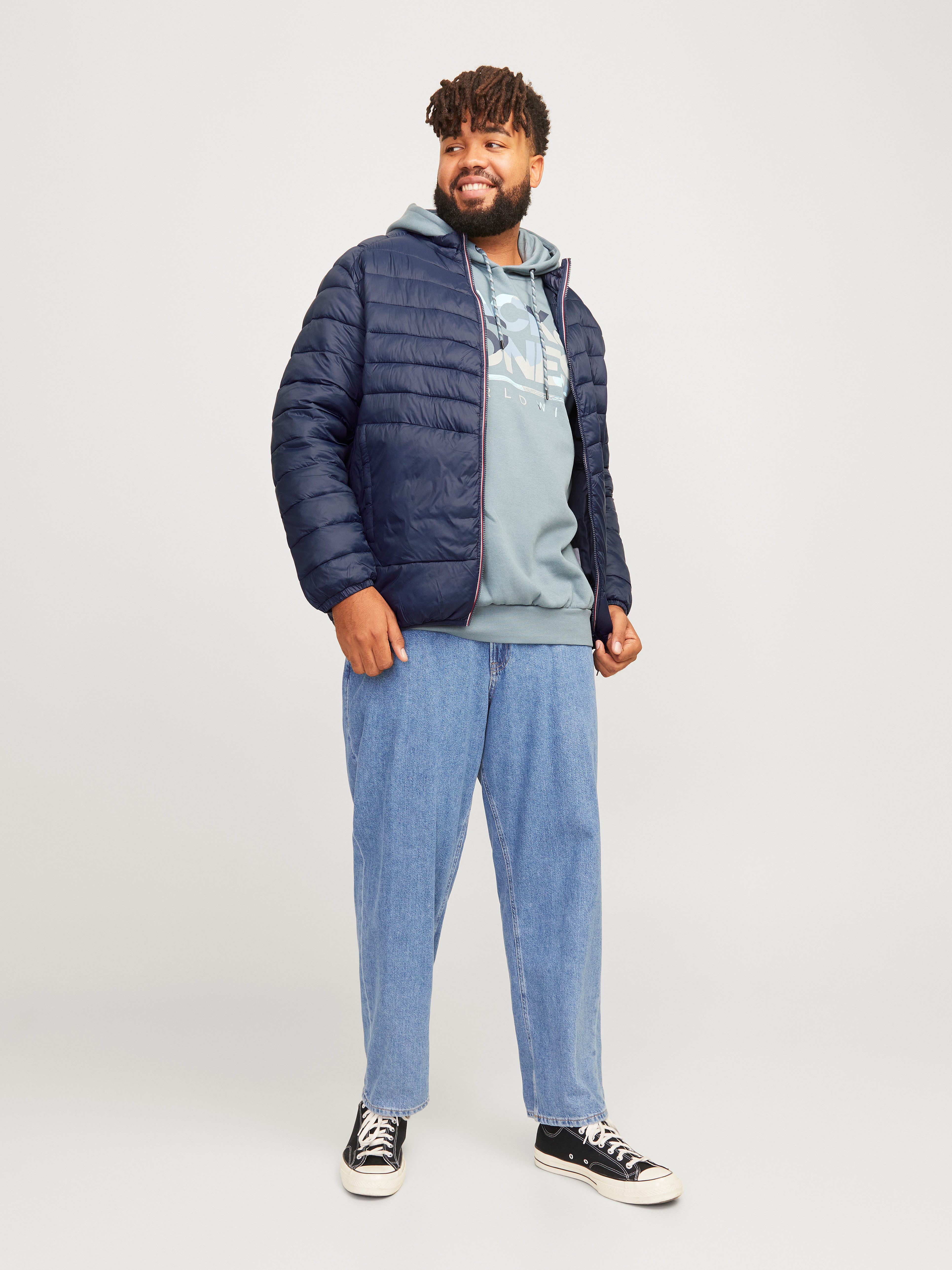 Jack & Jones PlusSize Gewatteerde jas JJESPRINT PUFFER COLLAR NOOS PLS