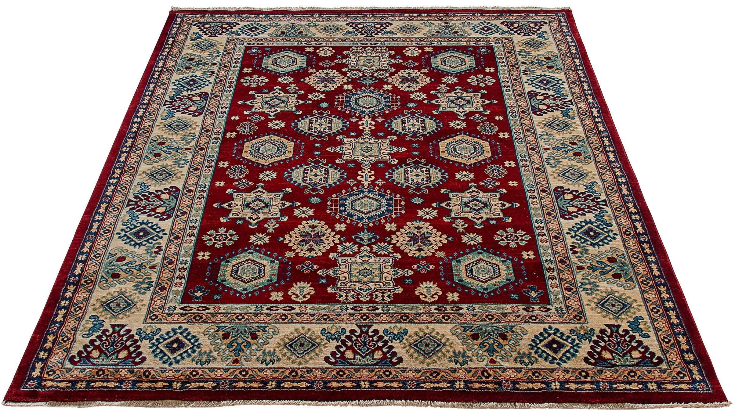 Sehrazat Vloerkleed Ornament 1349 Korte pool, oriënt-look, met franje, woonkamer