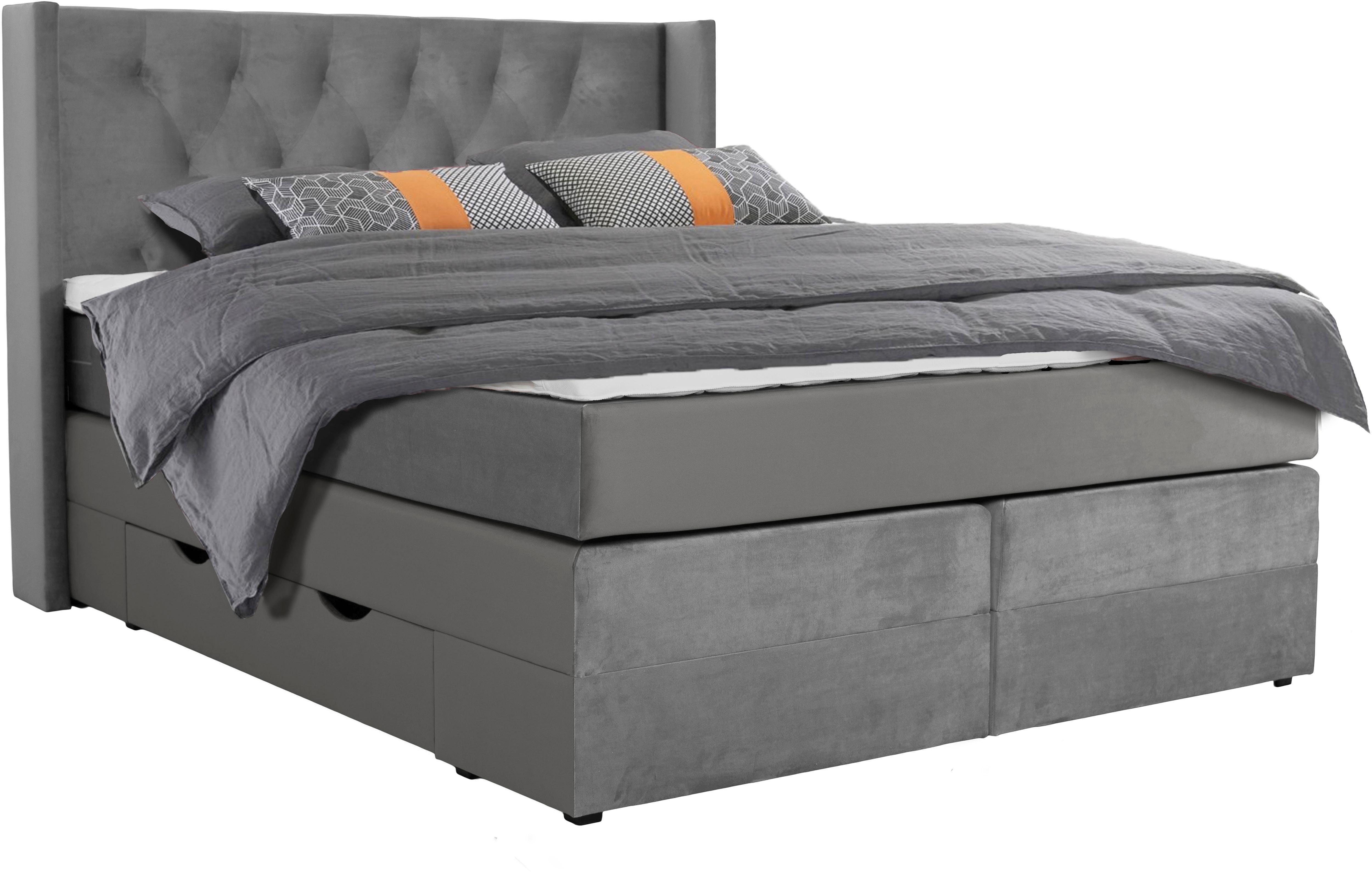 Places of Style Boxspring Elegance met mooie capitonnage, in de hardheden h2 & h3, inclusief laden