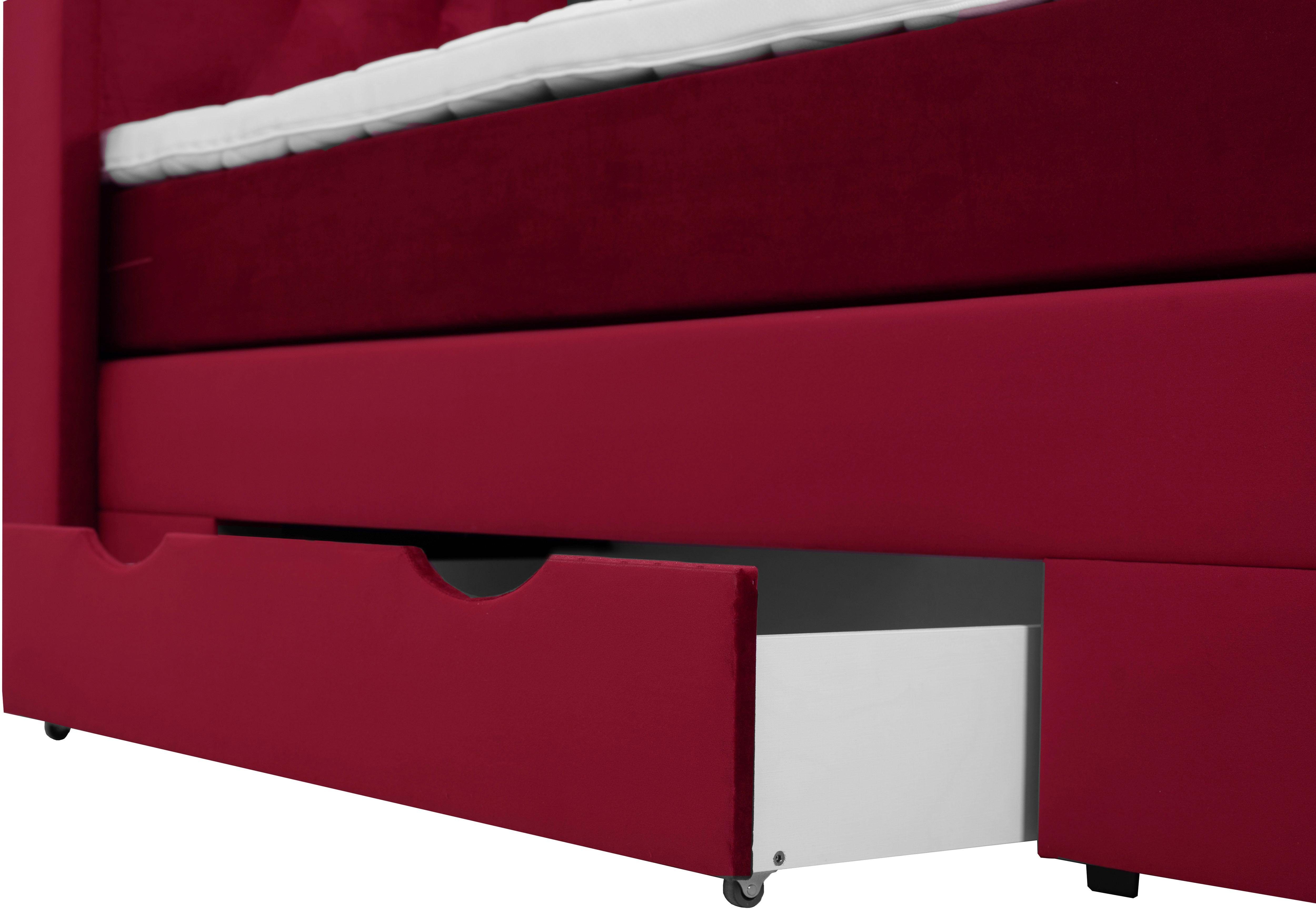Places of Style Boxspring Elegance met mooie capitonnage, in de hardheden h2 & h3, inclusief laden