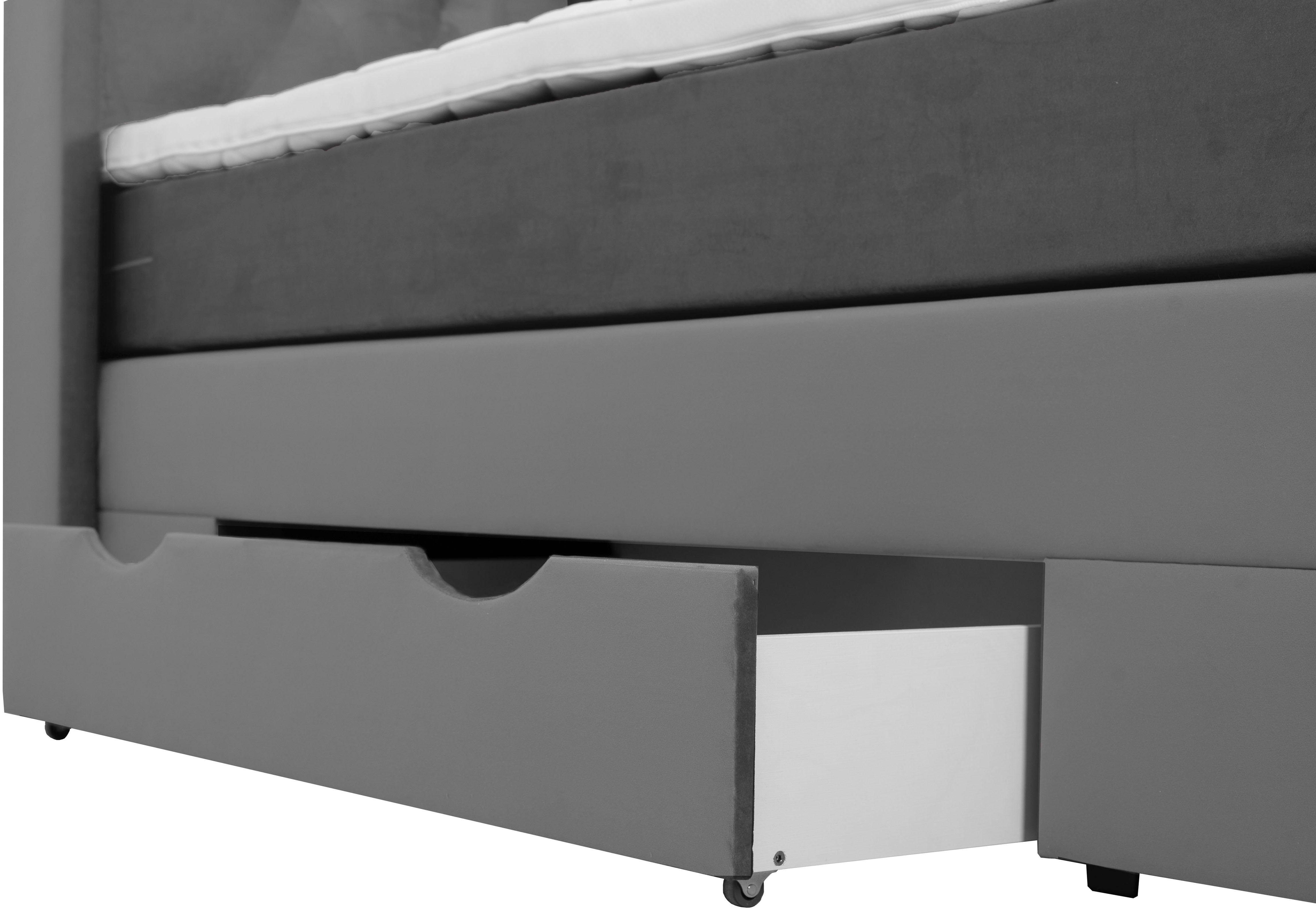 Places of Style Boxspring Elegance met mooie capitonnage, in de hardheden h2 & h3, inclusief laden