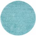 carpet city hoogpolig vloerkleed shaggy uni 500 woonkamer blauw