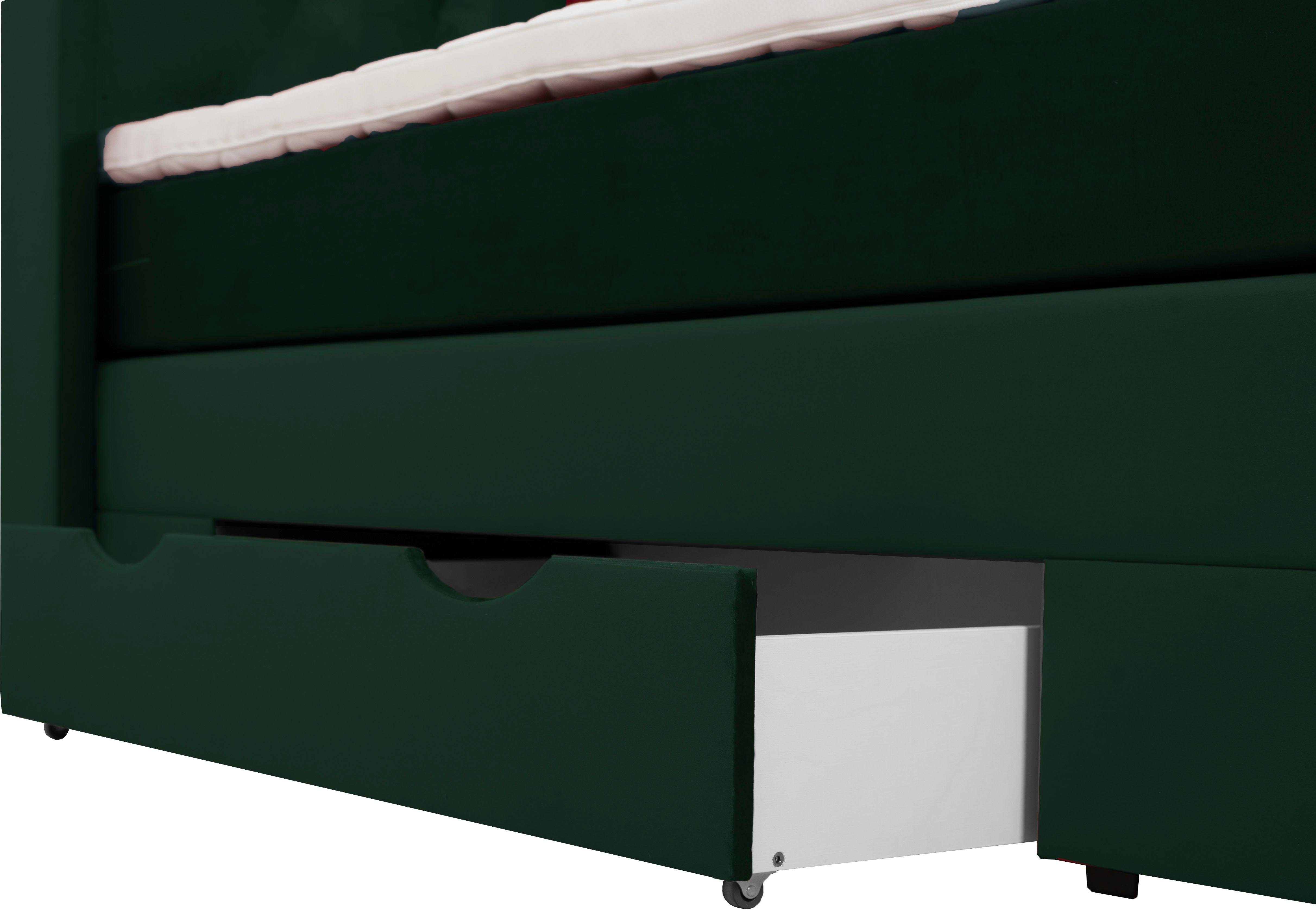 Places of Style Boxspring Elegance met mooie capitonnage, in de hardheden h2 & h3, inclusief laden