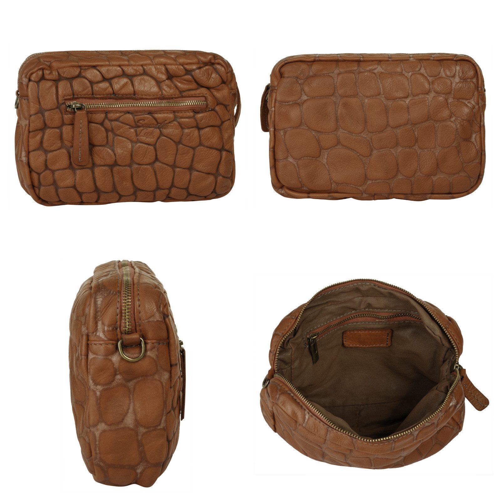 Samantha Look Schoudertas echt leer, made in italy