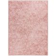 living line vloerkleed serena gemêleerde velours, stijlvol gedessineerd, ideaal in de woonkamer  slaapkamer roze
