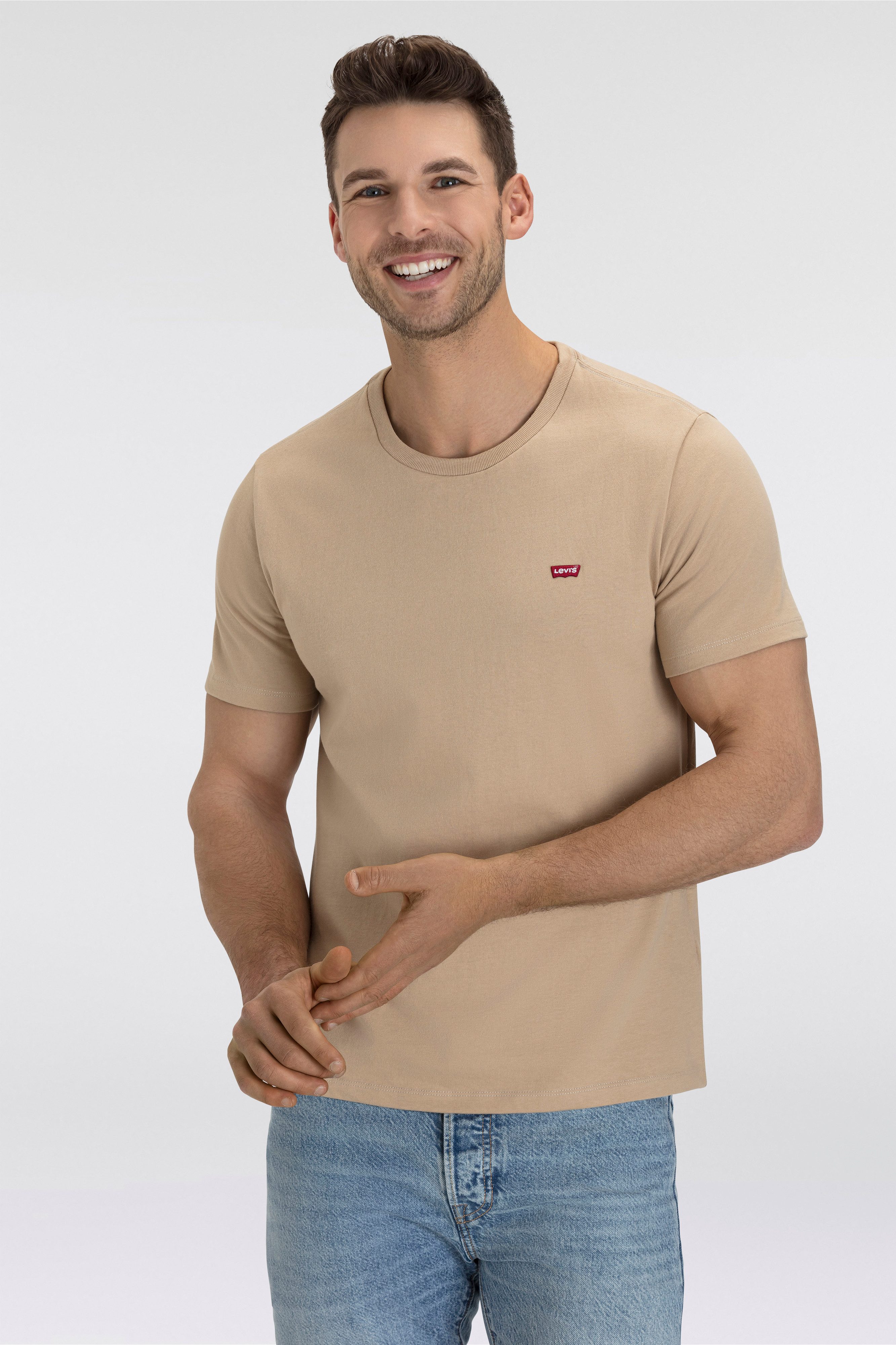 Levi's T-shirt ORIGINAL HM TEE heren t-shirts maat XL bruin