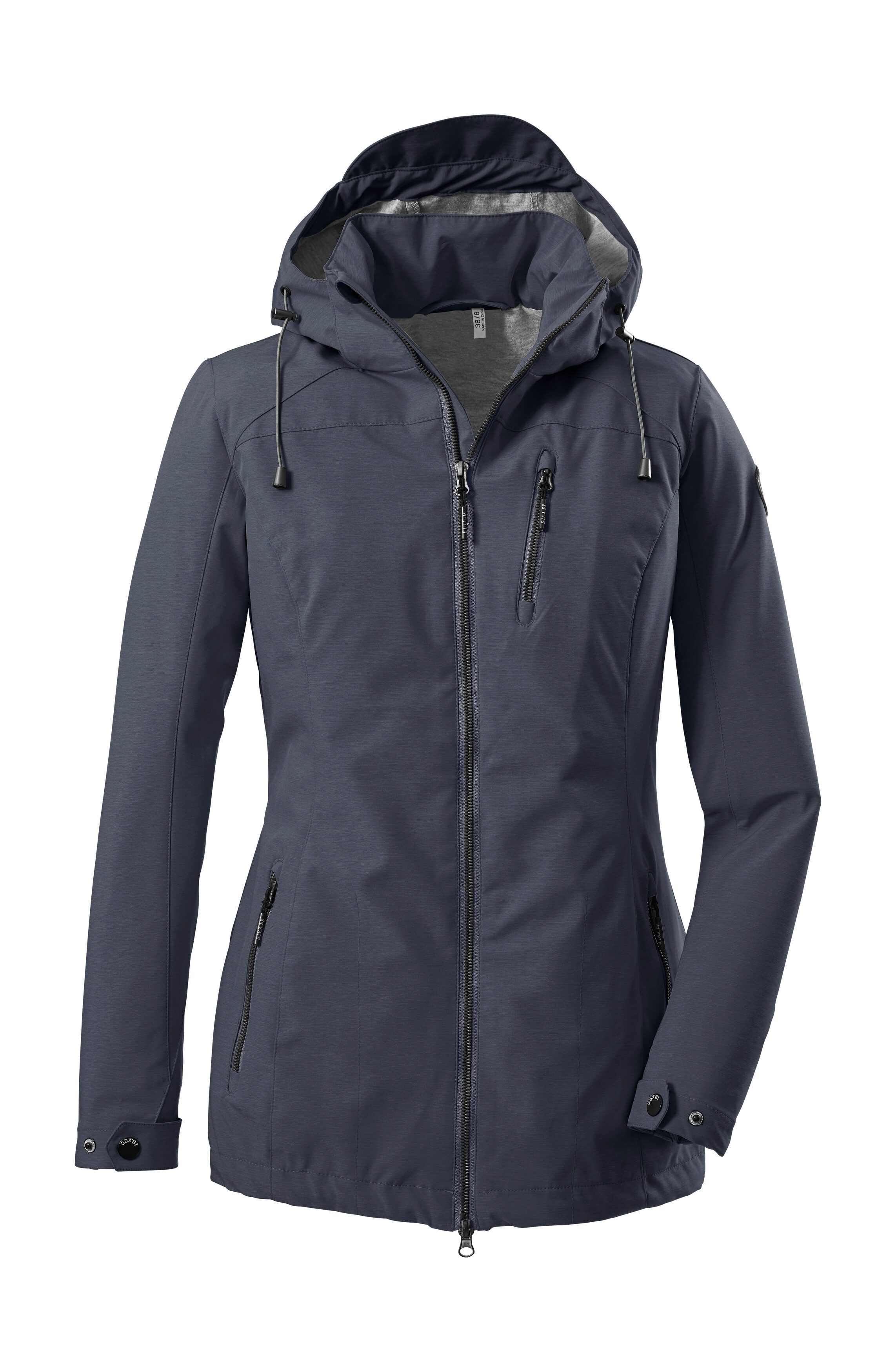 G.I.G.A. DX by killtec Softshell-jack Solena Waterafstotend, afneembare capuchon, verstelbare manchetten, duurzaam