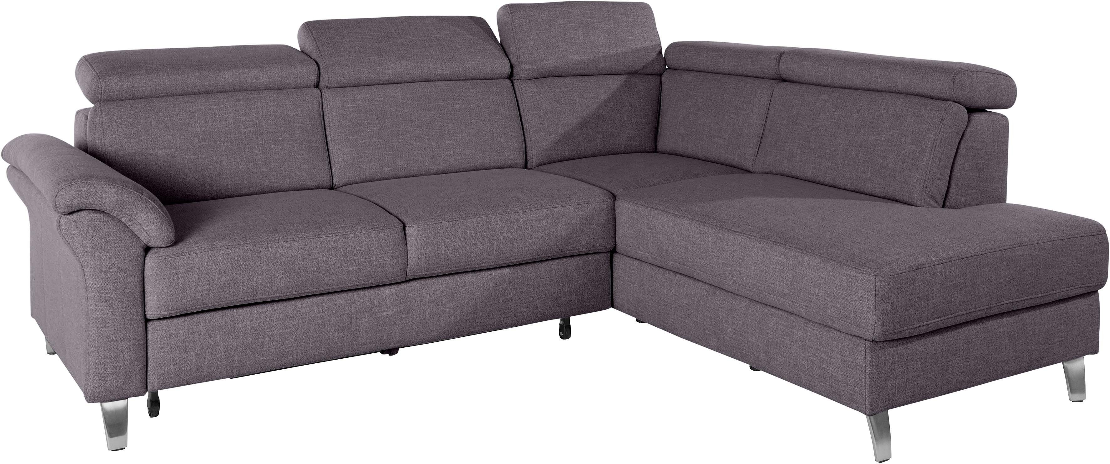 sit&more Hoekbank Arngast L-vorm met verstelbare hoofdsteun en binnenvering
