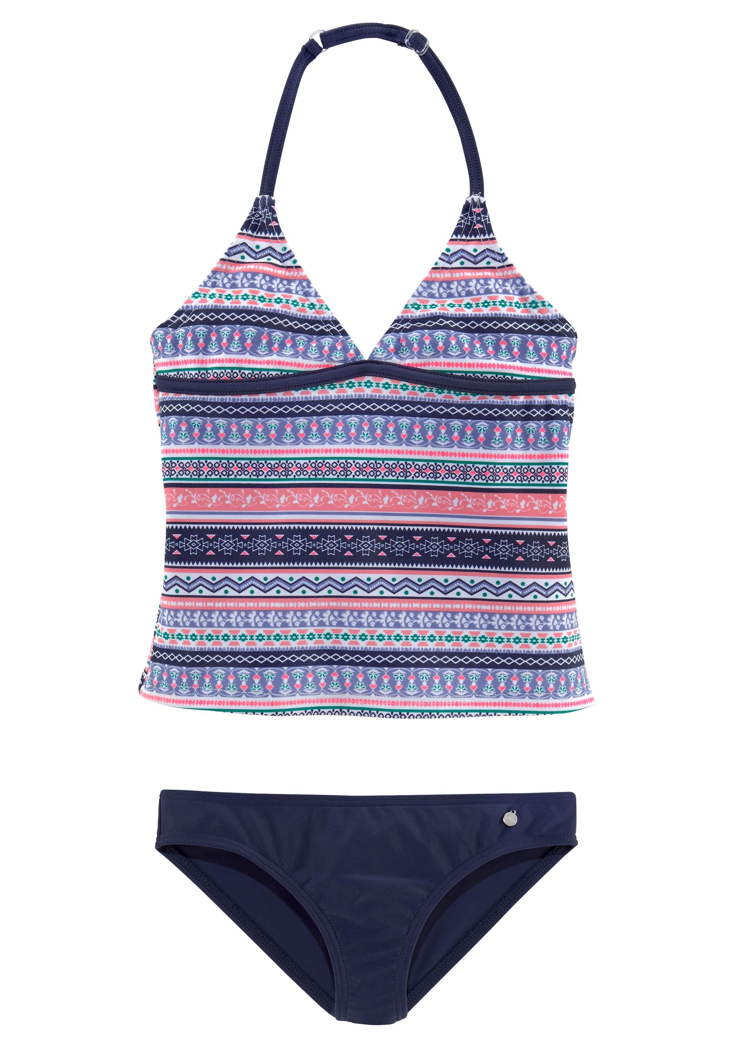 s.Oliver RED LABEL Beachwear Tankini Barcelona Kids in pittige streep-look