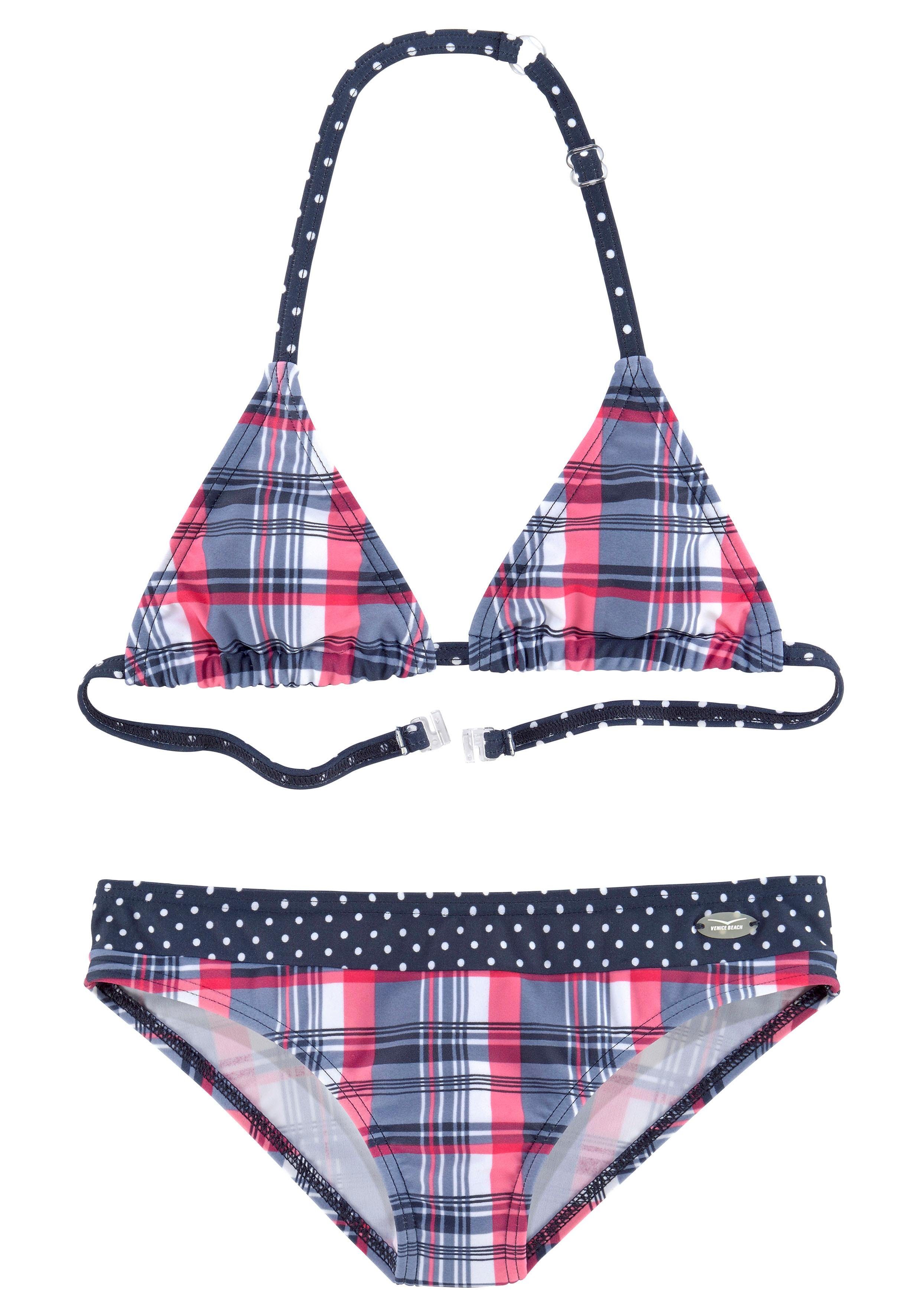 Venice Beach Triangelbikini leuke ruitprint