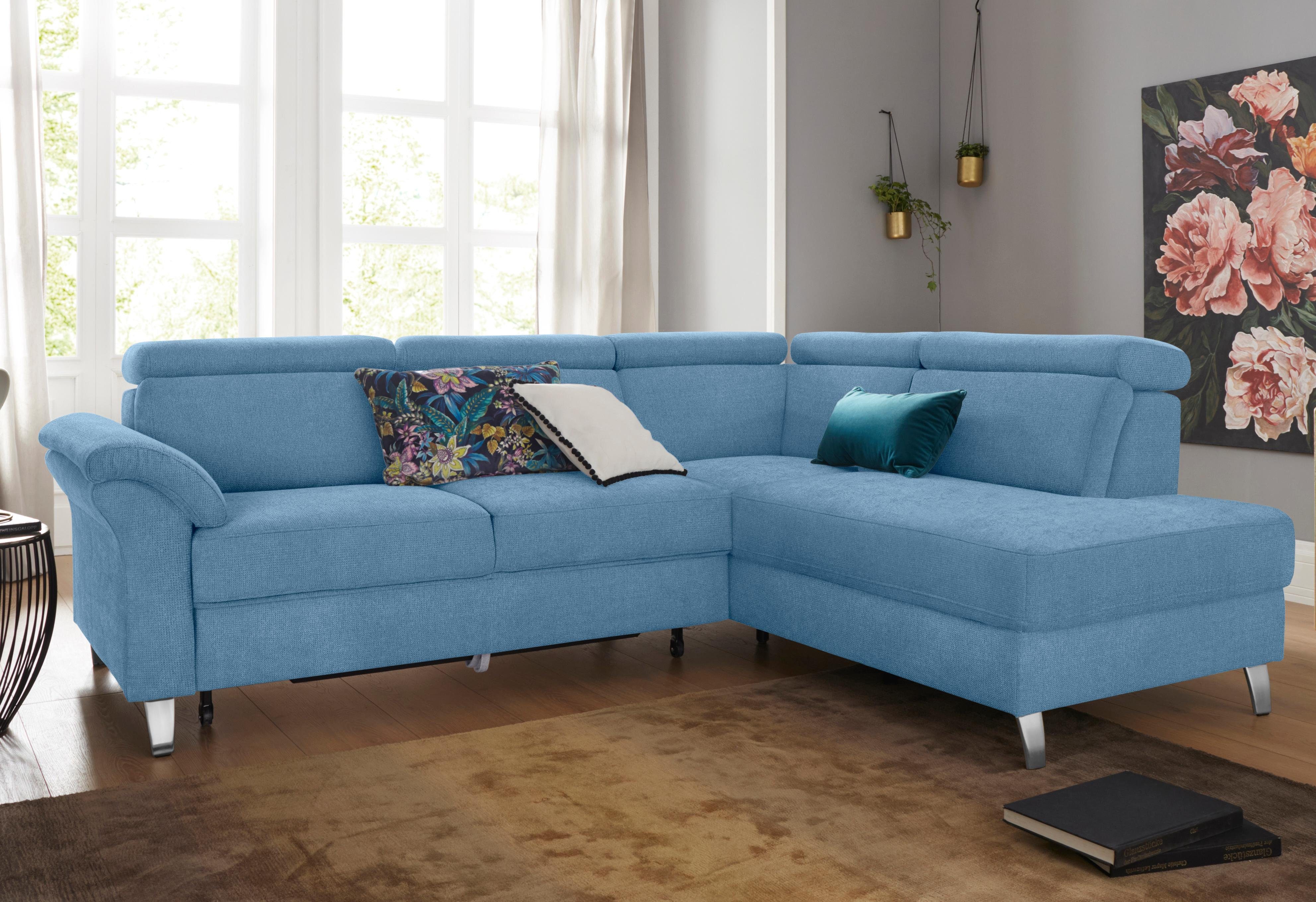 Sit&more Hoekbank Arngast L-vorm met verstelbare hoofdsteun en binnenvering