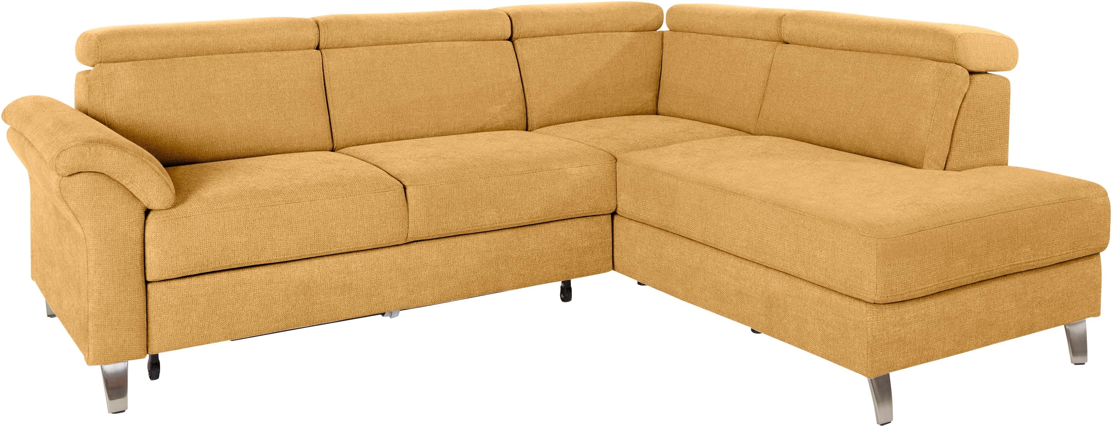 sit&more Hoekbank Arngast L-vorm met verstelbare hoofdsteun en binnenvering