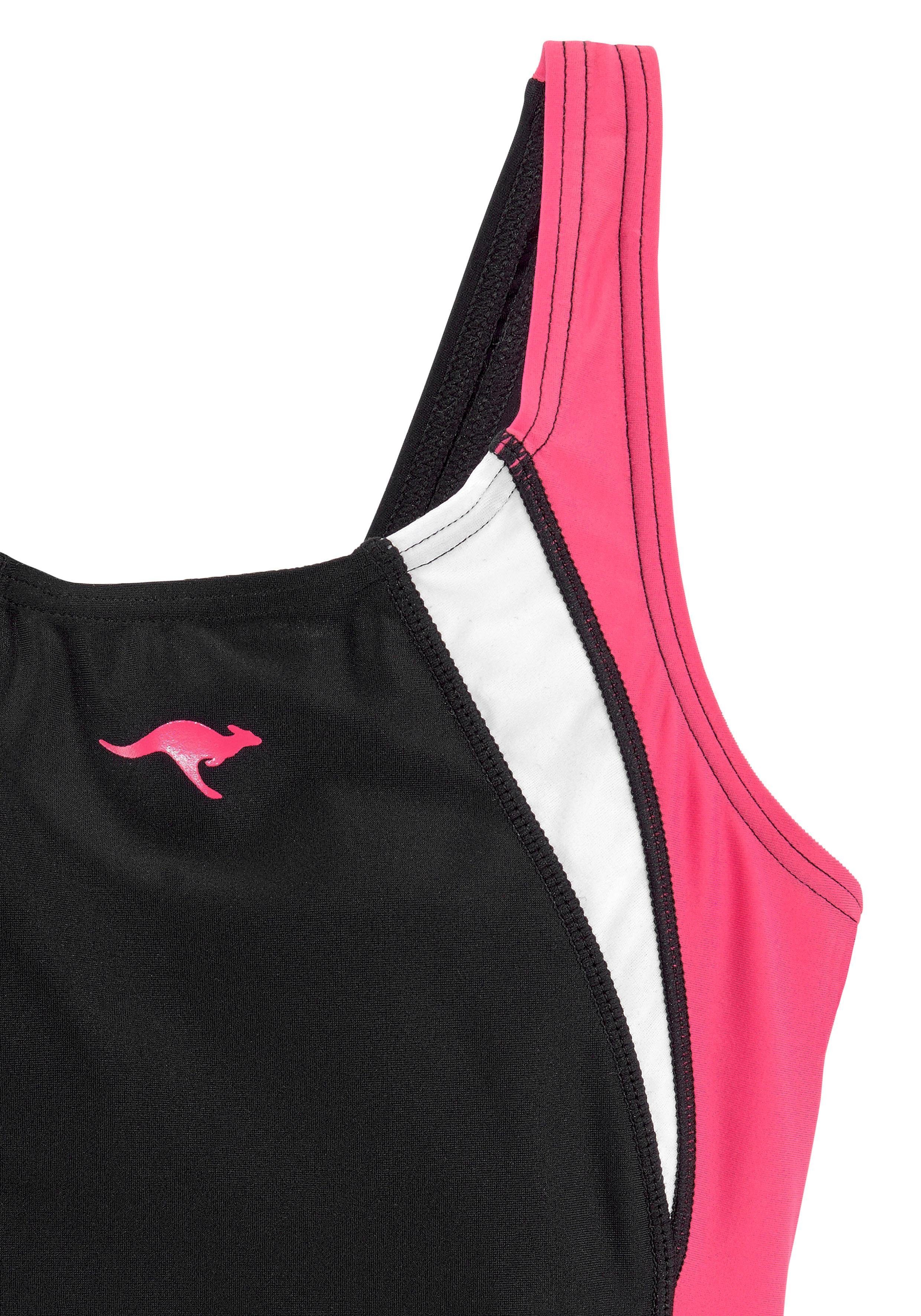 KangaROOS Badpak met sportieve contrastinzetten