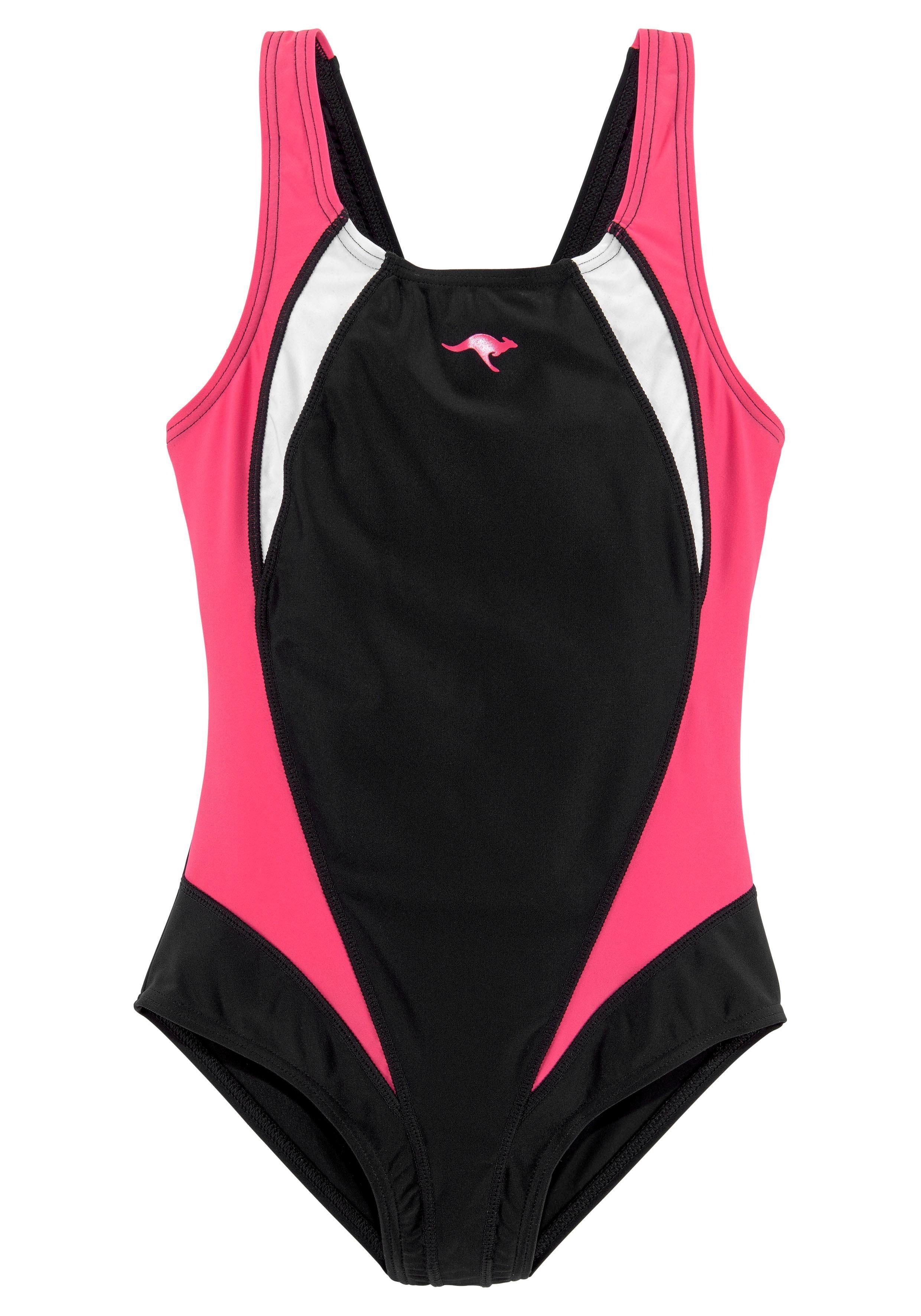 KangaROOS Badpak met sportieve contrastinzetten