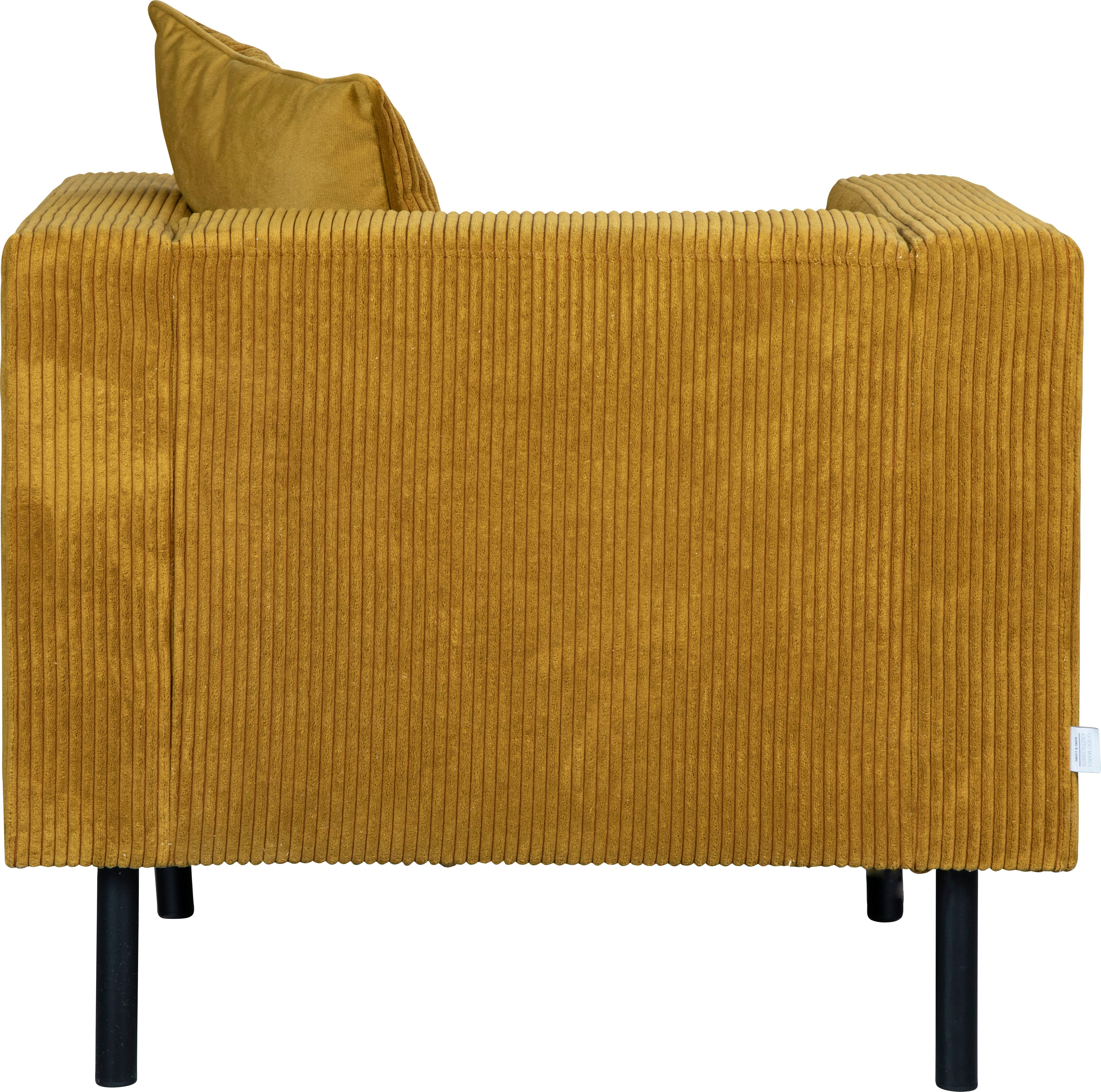 Guido Maria Kretschmer Home&Living Fauteuil Lillibeth cocktailsstoel, loungesstoel, afmetingen B/D/H: 90/74/83 cm Sierkussen als tweezijdig te gebruiken kussen 45x45 cm, in fluwelige look of cord