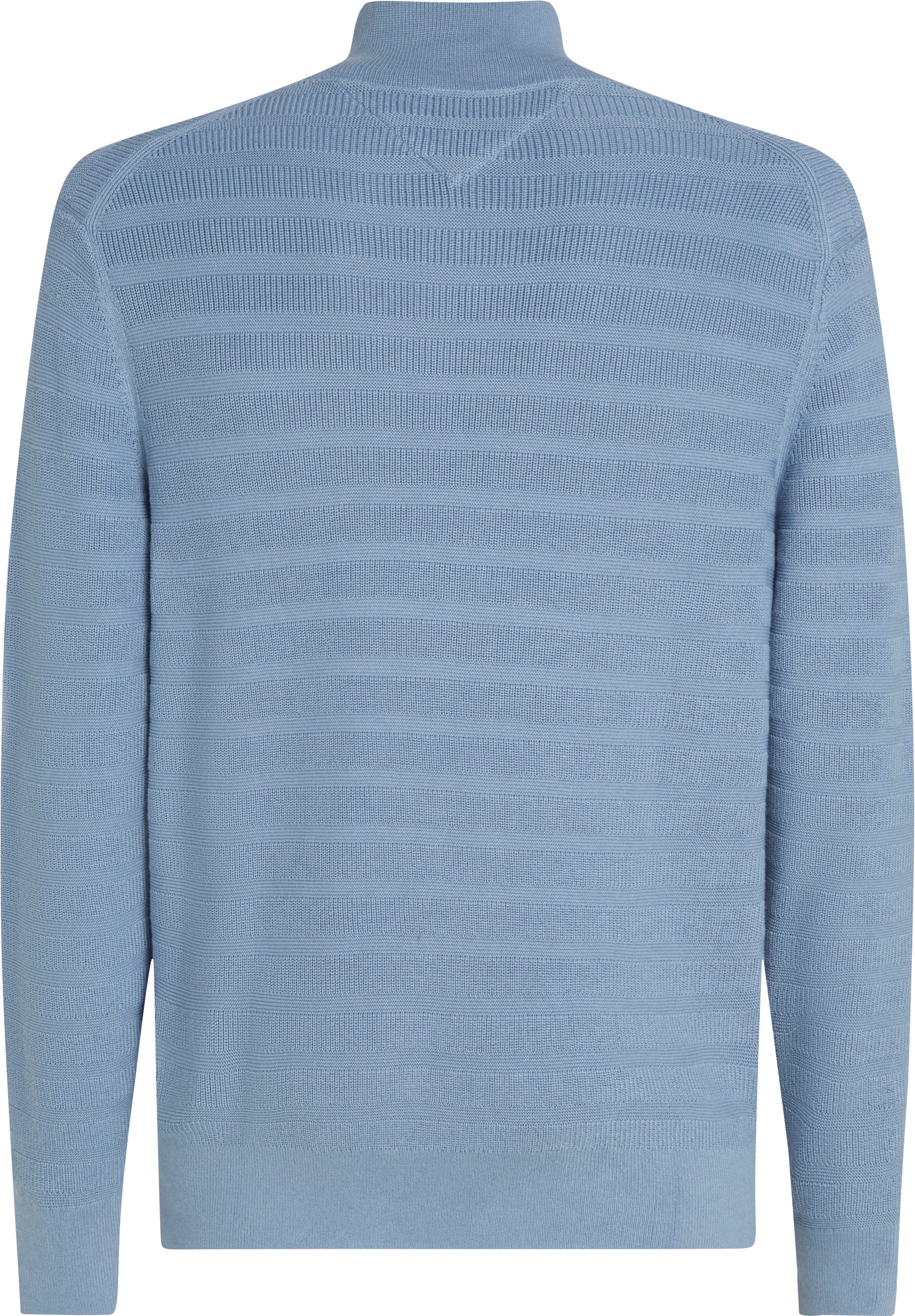Tommy Hilfiger Schipperstrui STRIPE STRUCTURE ZIP MOCK
