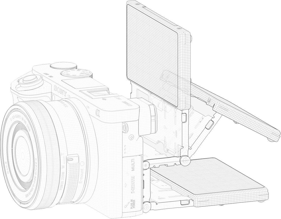 Sony Systeemcamera ILCE-6400MB - Alpha 6400 E-Mount 4k video, 180° klep-display, xga oled-zoeker, m-kit 18-135 mm objectief