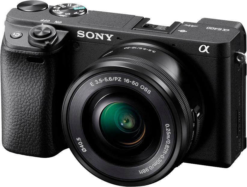 Sony Systeemcamera ILCE-6400LB - Alpha 6400 E-Mount 4k video, 180° klep-display, xga oled-zoeker, l-kit 16-50 mm objectief