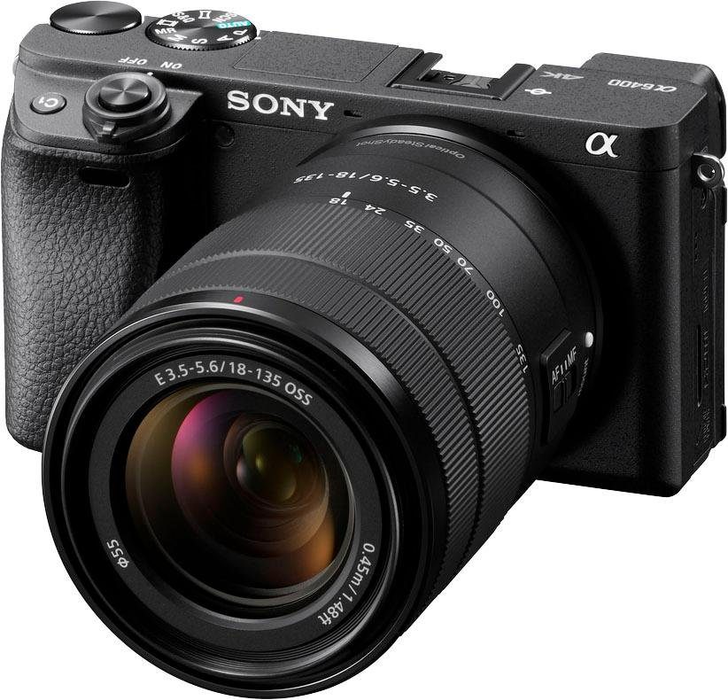 Sony Alpha A6400 systeemcamera Zwart + 18-135mm (ILCE6400M.CEC)
