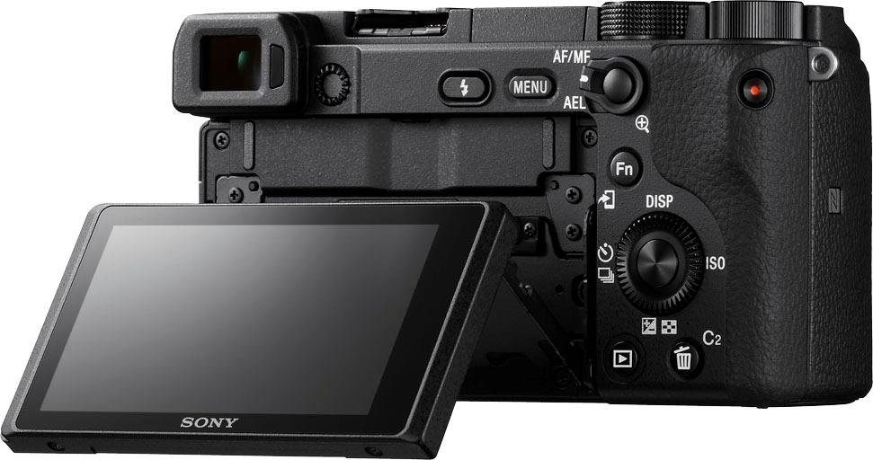 Sony Systeemcamera ILCE-6400MB - Alpha 6400 E-Mount 4k video, 180° klep-display, xga oled-zoeker, m-kit 18-135 mm objectief