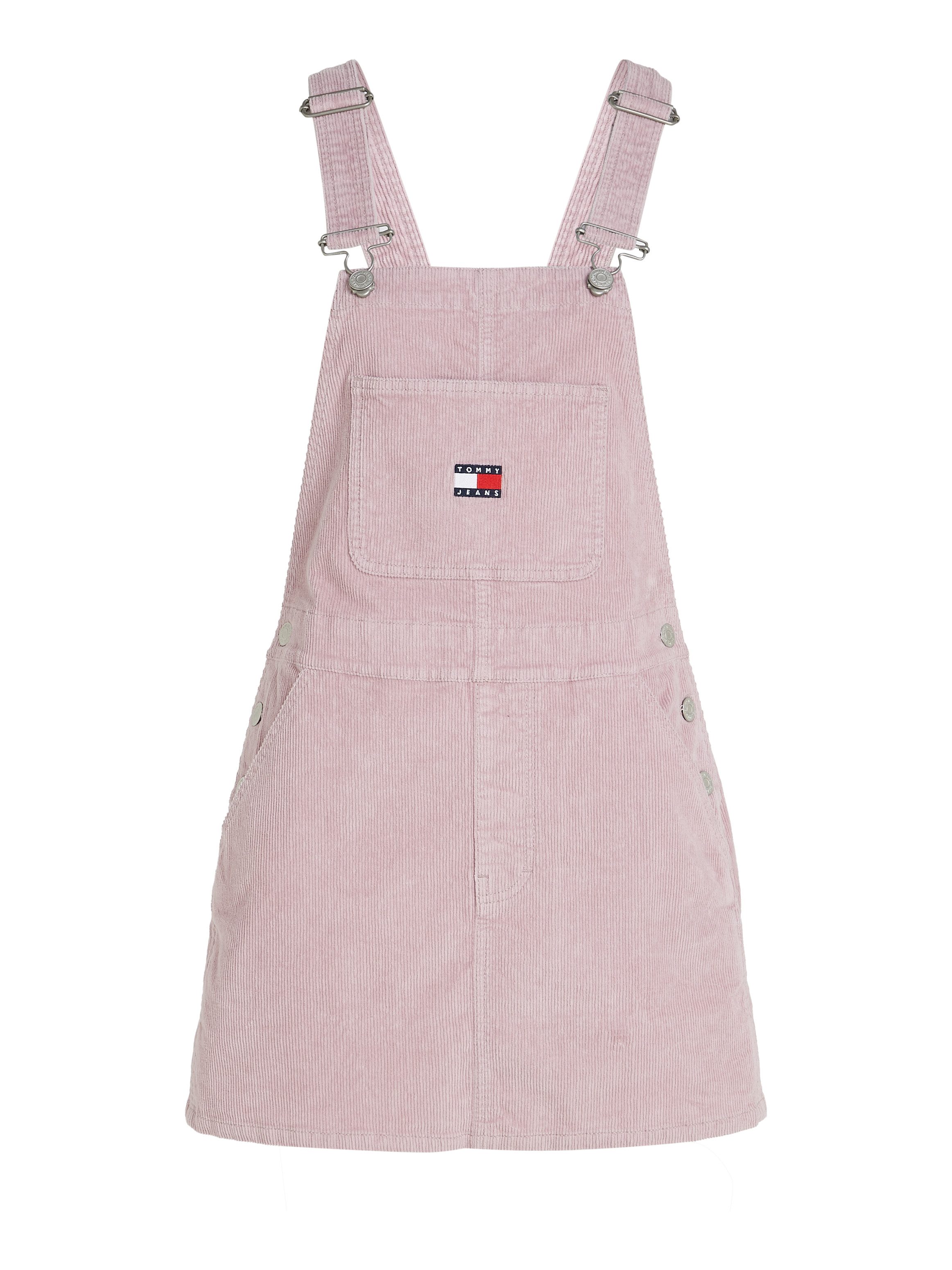 TOMMY JEANS Salopetjurk TJW WASH CORD DUNGAREE DRESS EXT