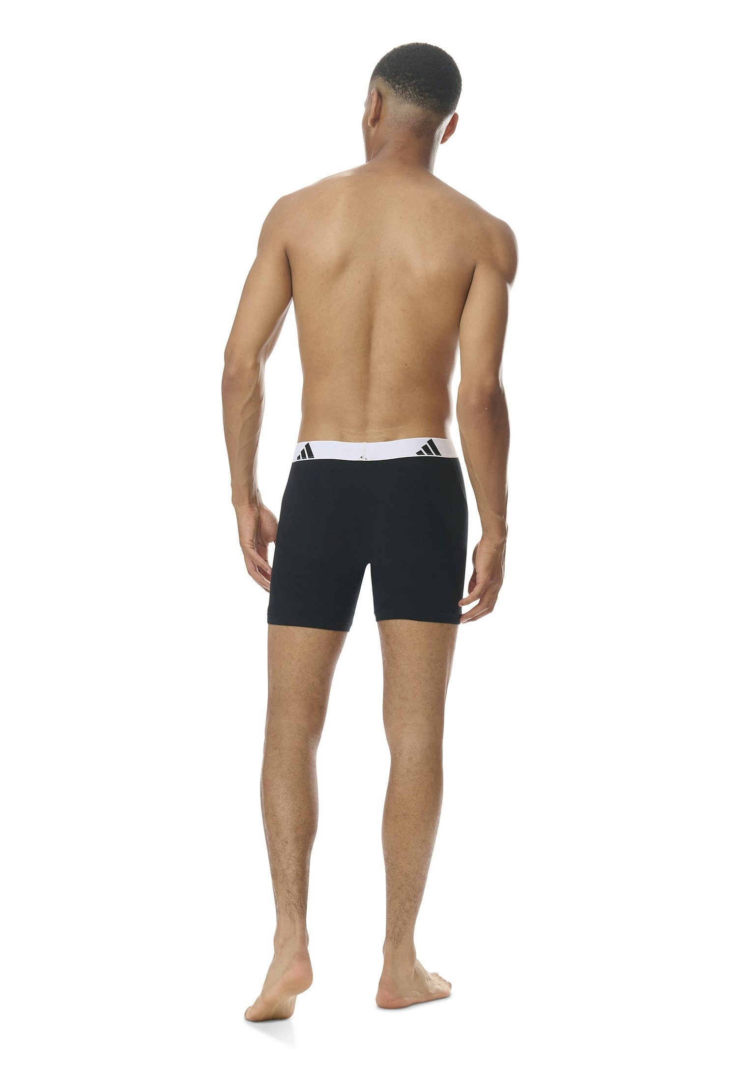 adidas Sportswear Lange boxershort Active Flex Cotton elastisch, logoband, sportieve look, zonder opening (Set van 3)