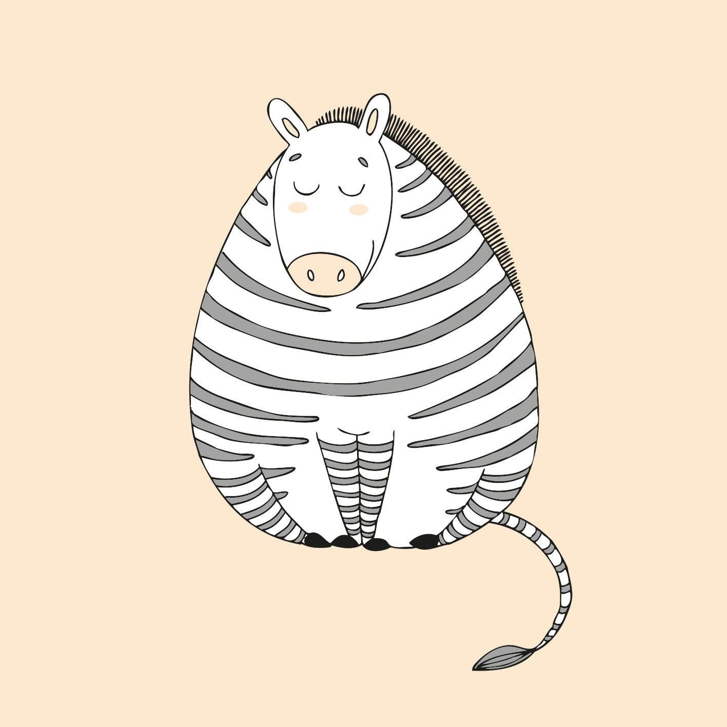 queence Sierkussen Zebra Kussenovertrek zonder vulling(1 stuk)