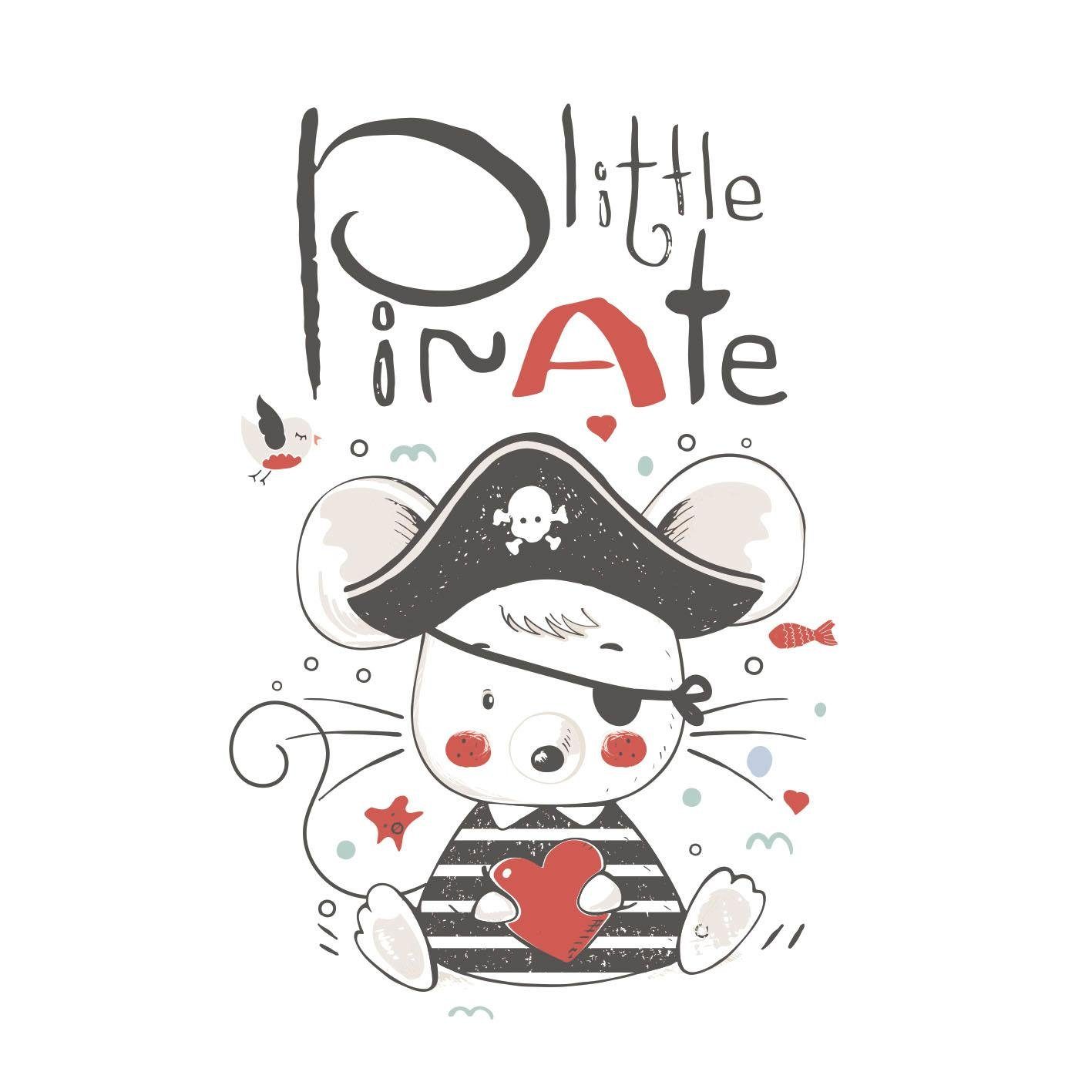 queence Sierkussen Little Pirate Kussenovertrek zonder vulling(1 stuk)