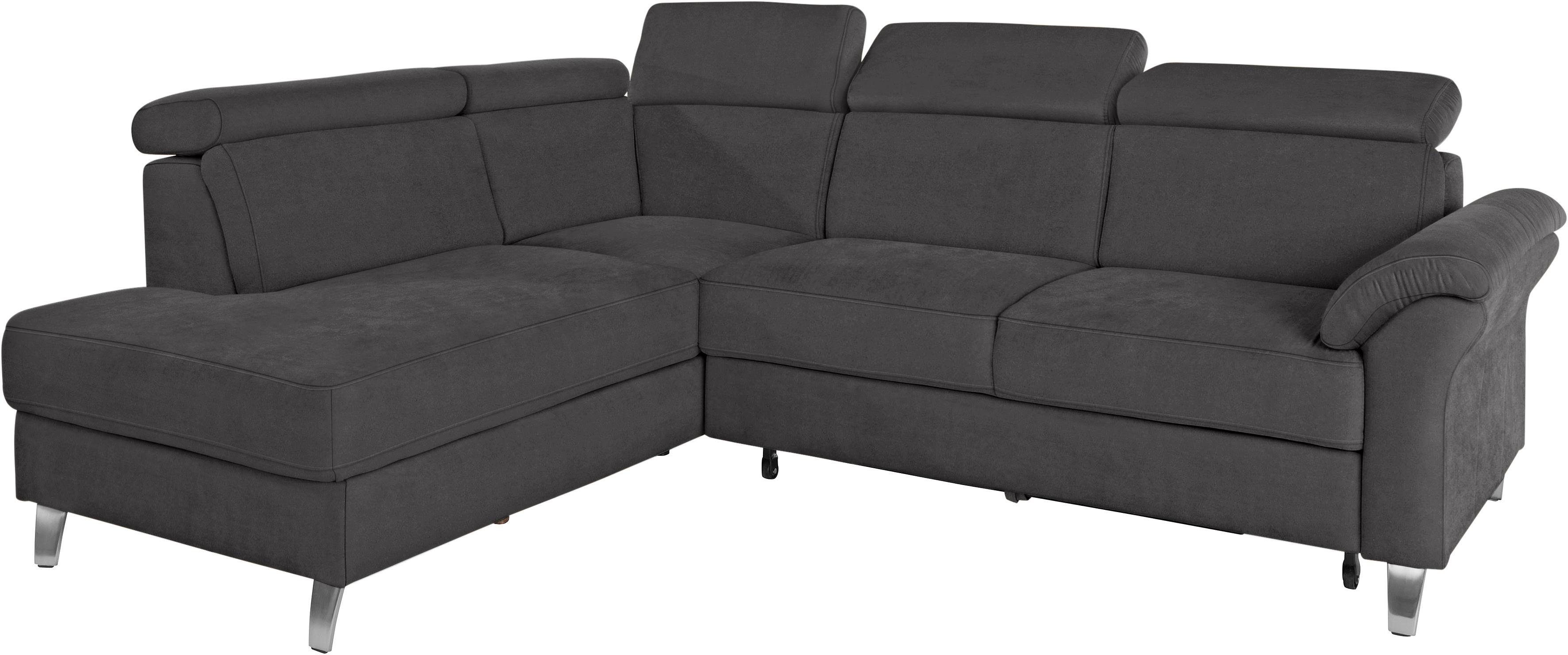 sit&more Hoekbank Arngast L-vorm met verstelbare hoofdsteun en binnenvering