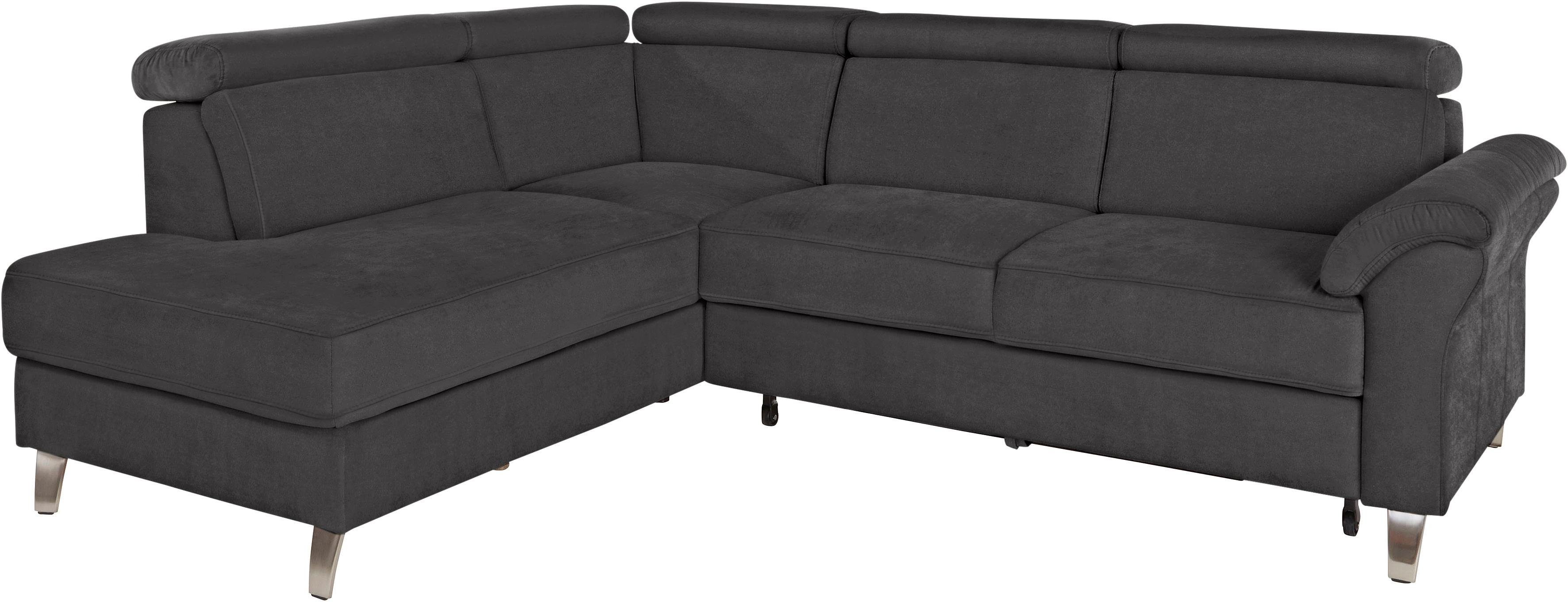 sit&more Hoekbank Arngast L-vorm met verstelbare hoofdsteun en binnenvering