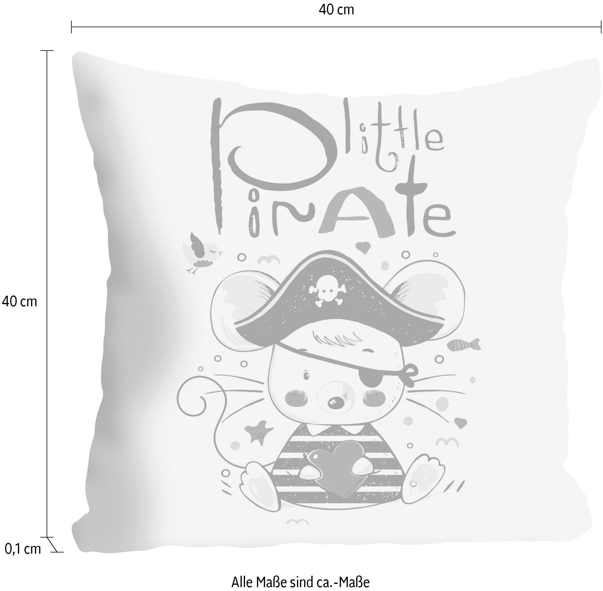queence Sierkussen Little Pirate Kussenovertrek zonder vulling(1 stuk)