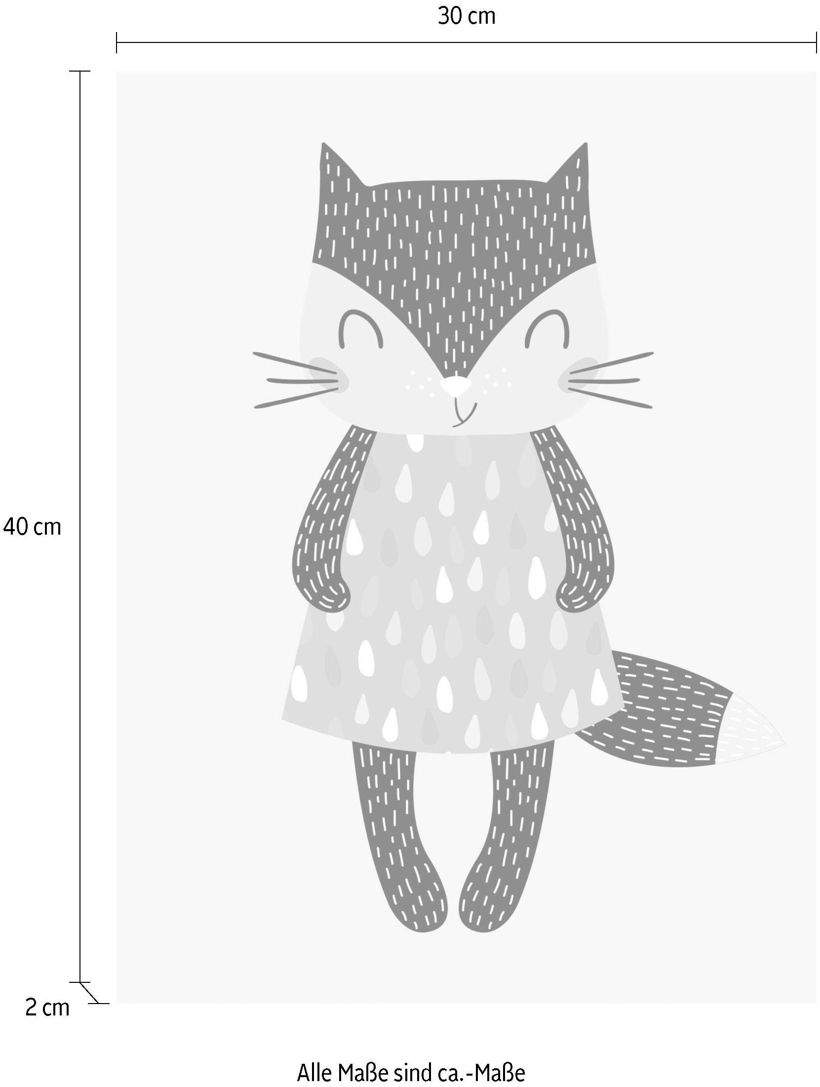 Lüttenhütt Artprint op linnen Kat Premium canvasstof, handgemaakt in Duitsland, kindermotief