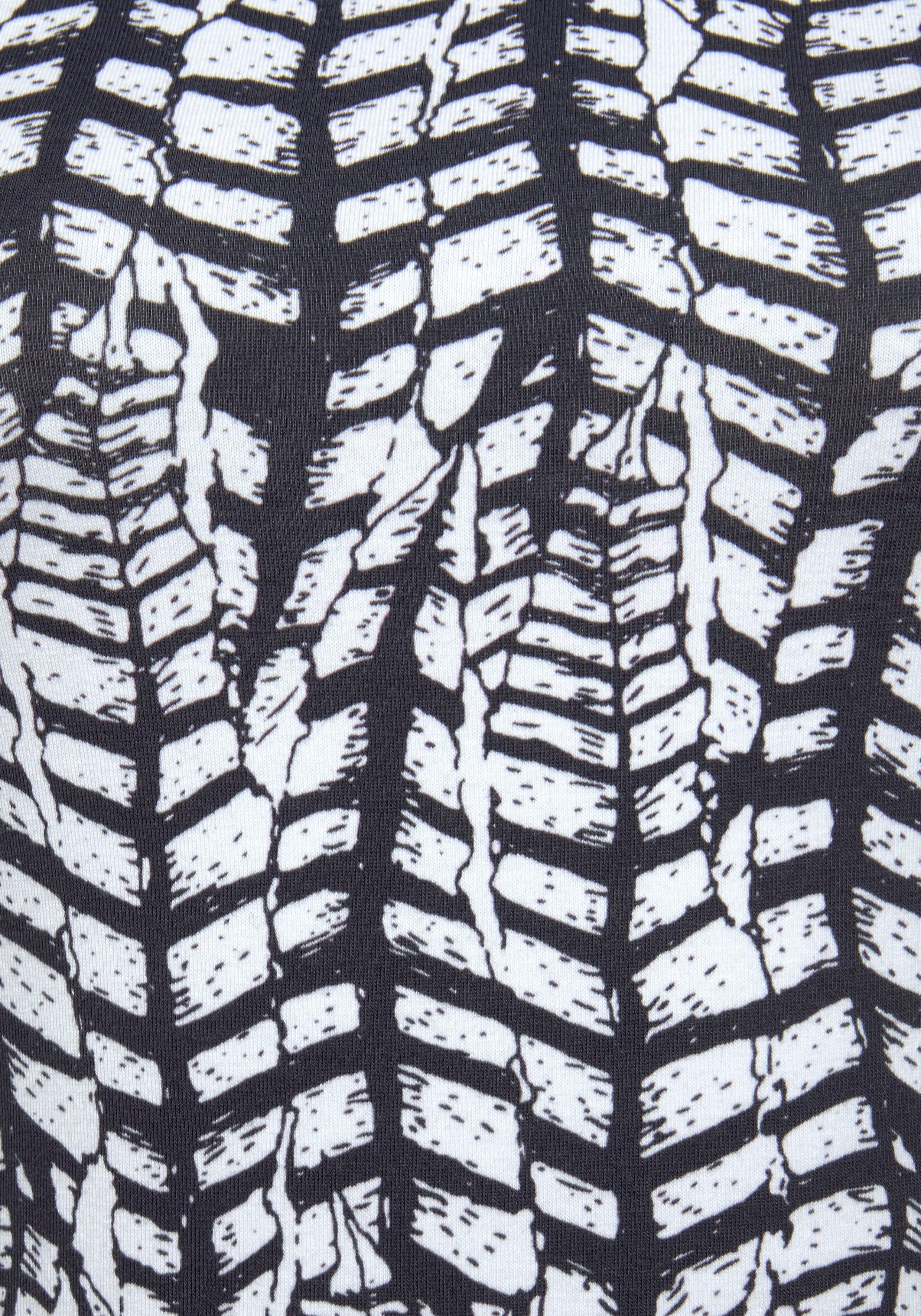 Beachtime Strandjurk met all-over print van licht katoen, zomerjurk, jersey jurk