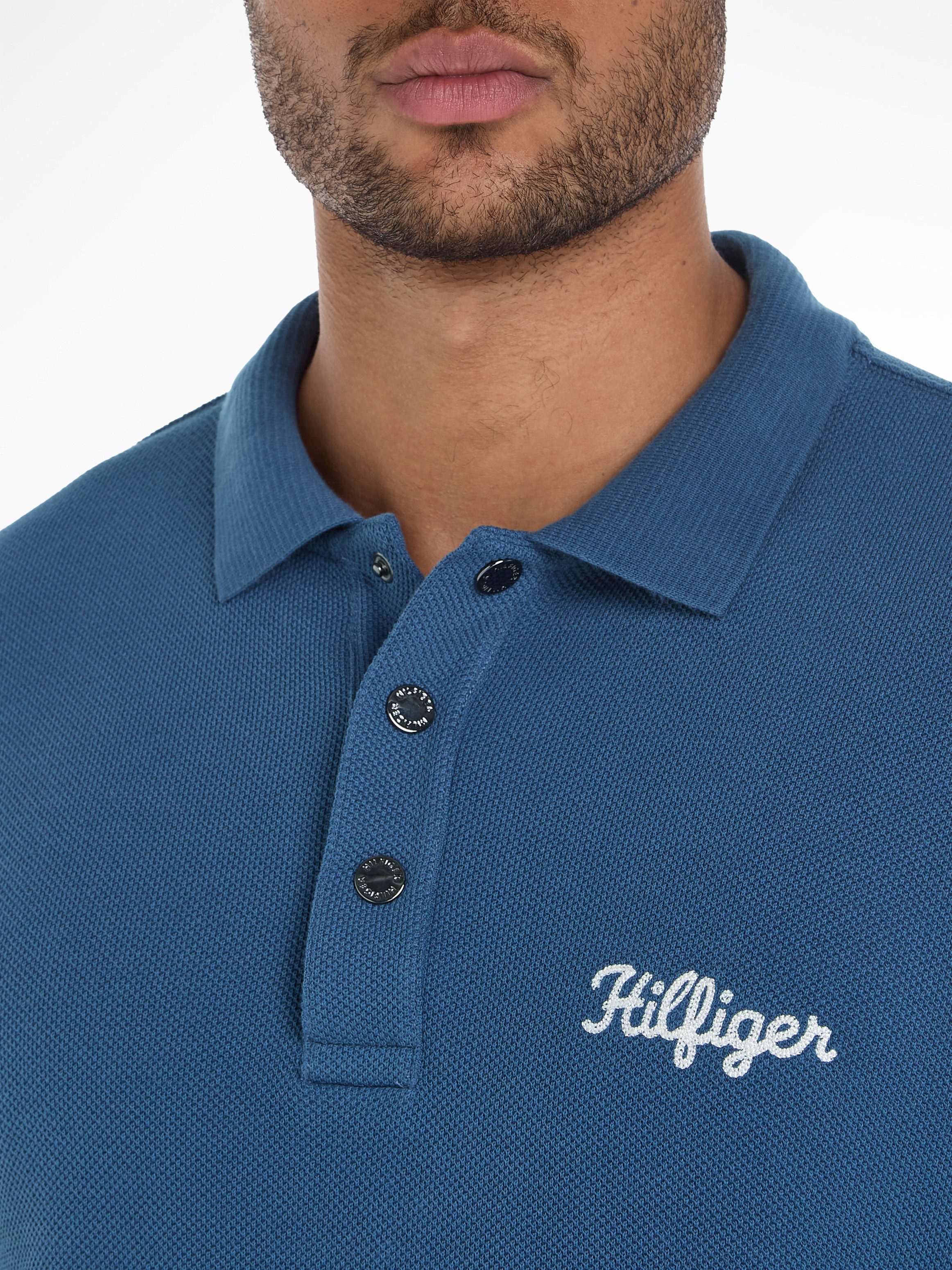 Tommy Hilfiger Poloshirt met lange mouwen CHAINSTITCH L S REG POLO