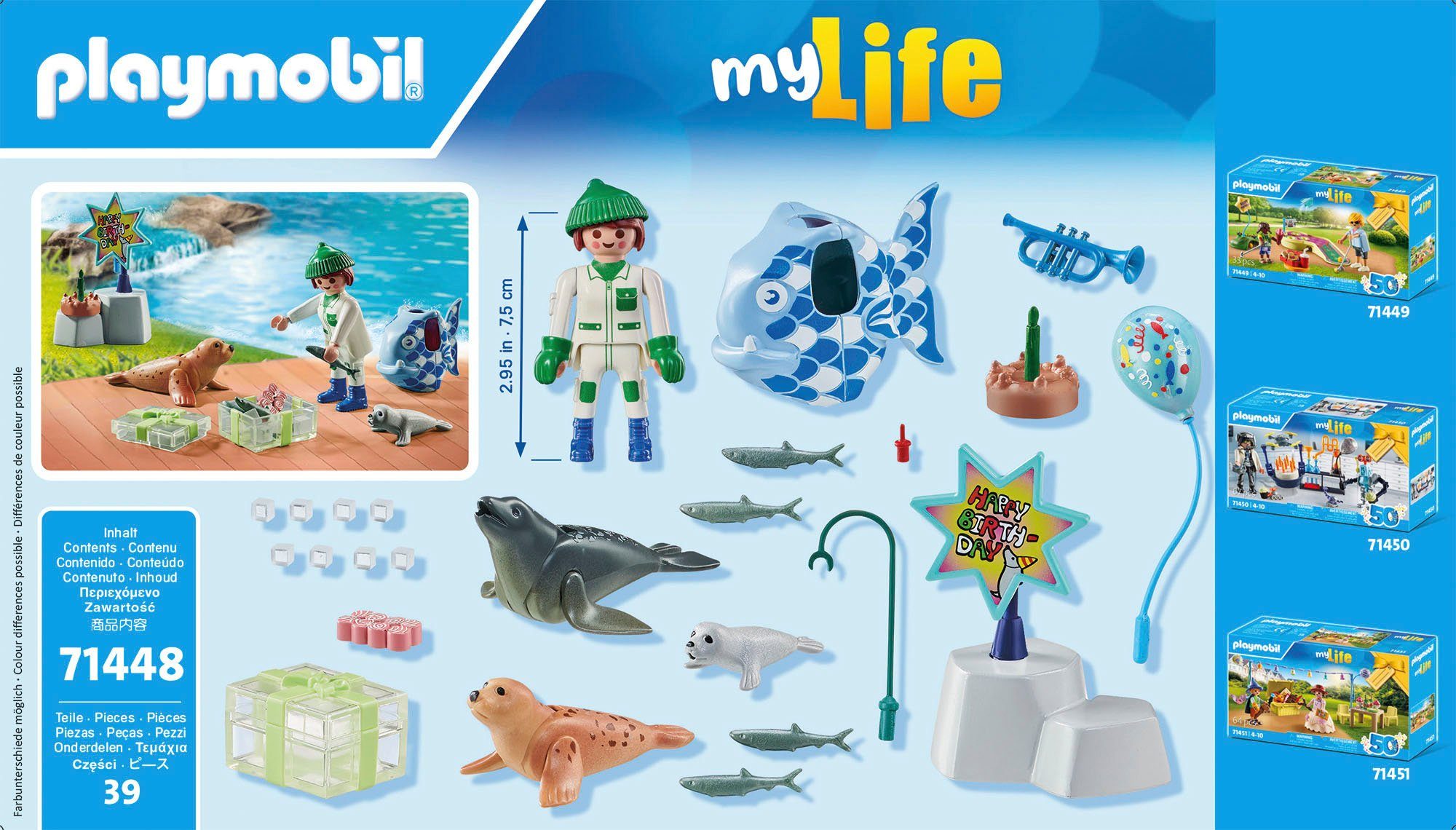 Playmobil® Constructie-speelset Dieren voeren (71448), Family Fun (39-delig)