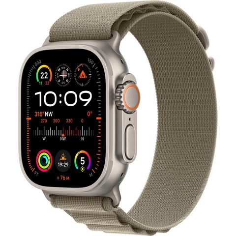 NU 20% KORTING: Apple Smartwatch Watch Ultra 2 GPS 49 mm + Cellular Titanium Small Alpine Loop