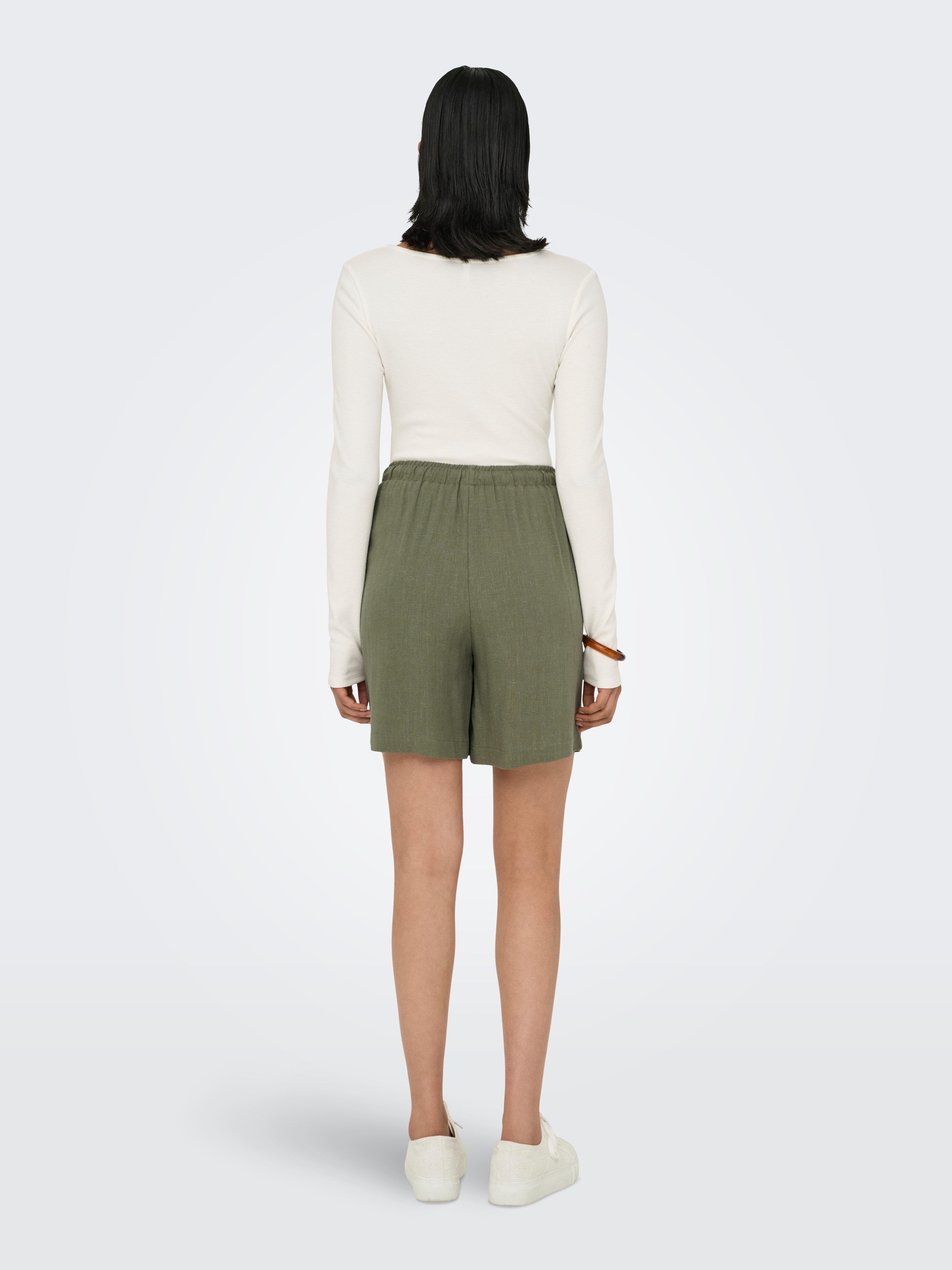 Only Short ONLSIESTA MW PULL-UP LINEN BL SHORTS OS