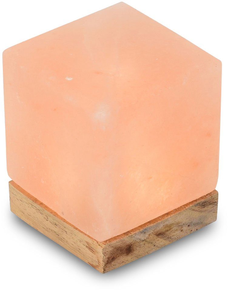 HIMALAYA SALT DREAMS Zoutkristal-tafellamp USB-kubus Met de hand gemaakt van zoutkristal - iedere steen...