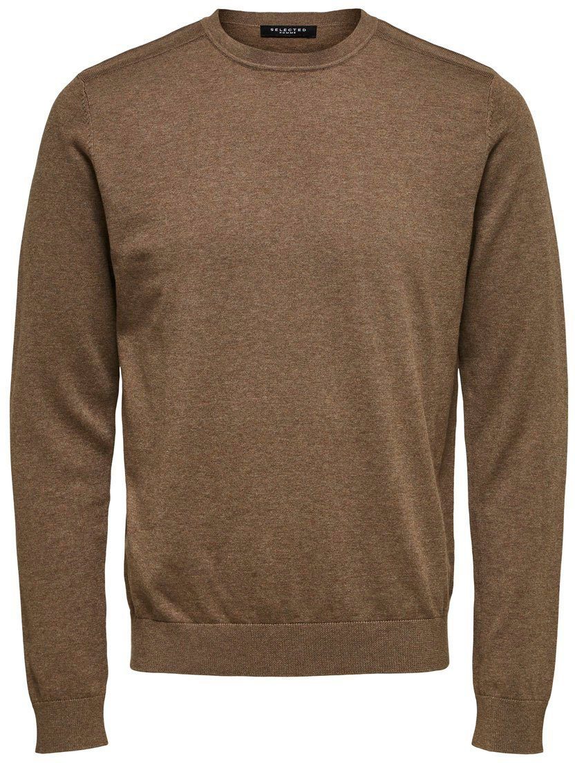 SELECTED HOMME Gebreide trui SLHBERG CREW NECK NOOS