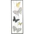 hofmann living and more sierobject voor aan de wand wanddecoratie van metaal, motief vlinders multicolor