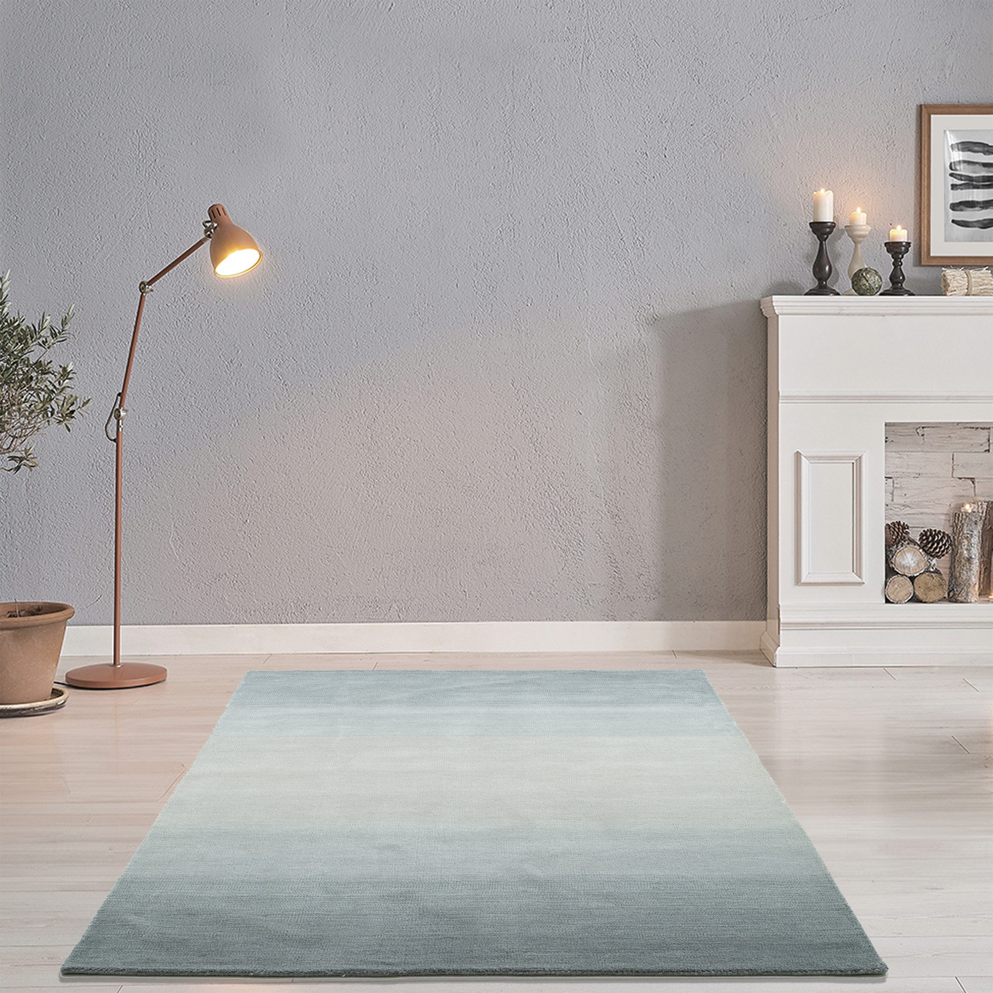 THEKO Wollen kleed Wool Comfort Handgeweven vloerkleed, zuivere wol, met de hand geweven, briljante kleuren, Scandinavisch