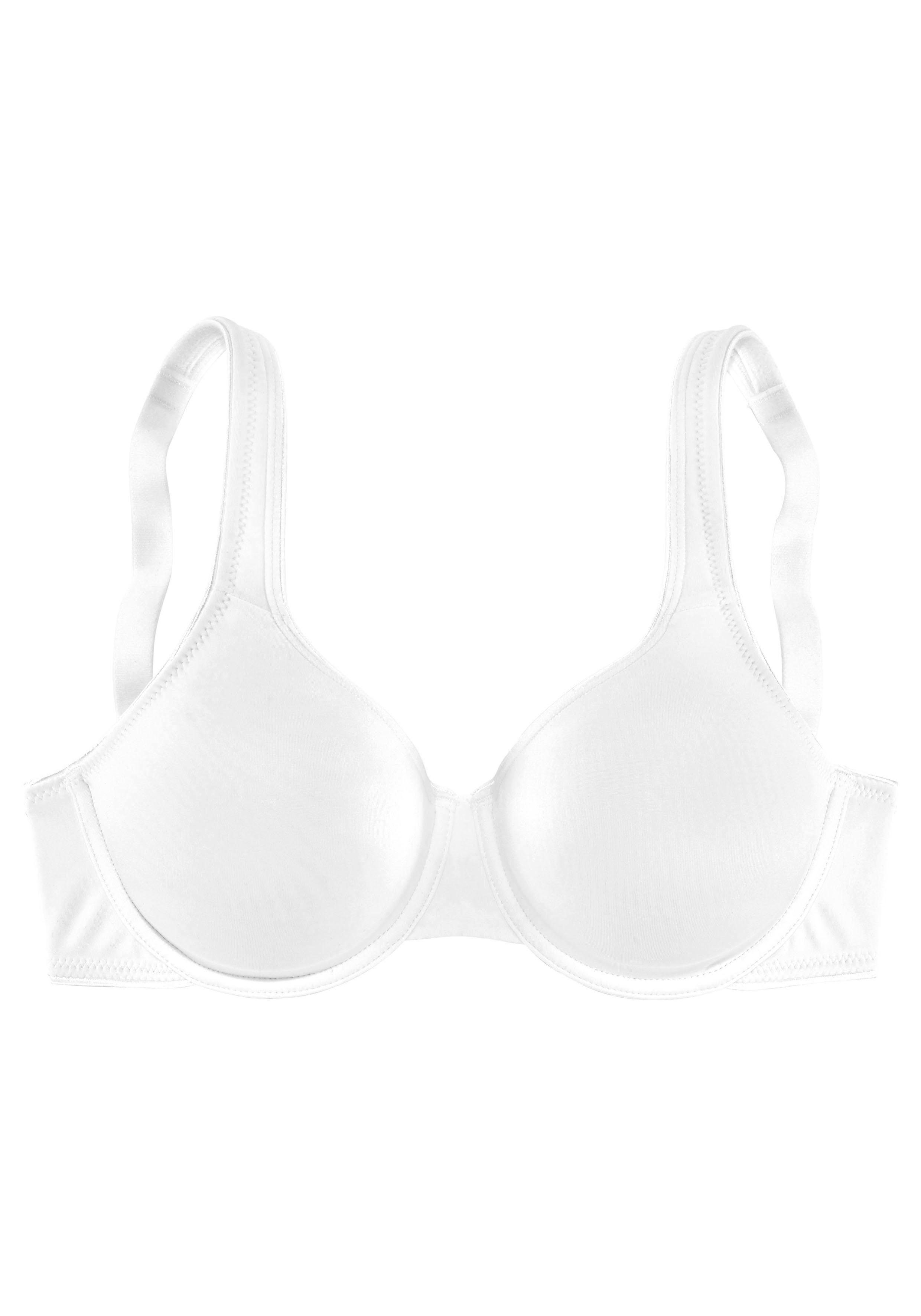 Lascana Minimizer-bh met beugel en naadloze cups, van zijdeachtige microvezel, basic lingerie