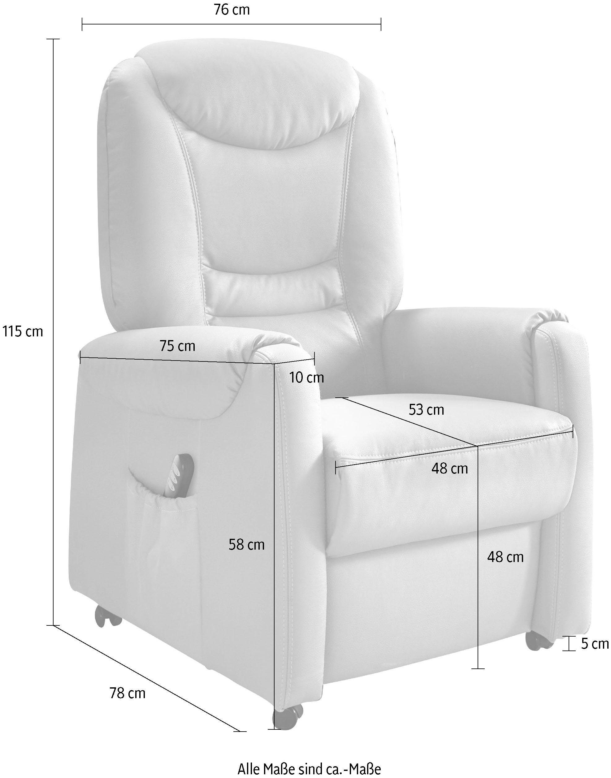 sit&more Relaxfauteuil Morten in maat l, naar keuze met motor en opstahulp