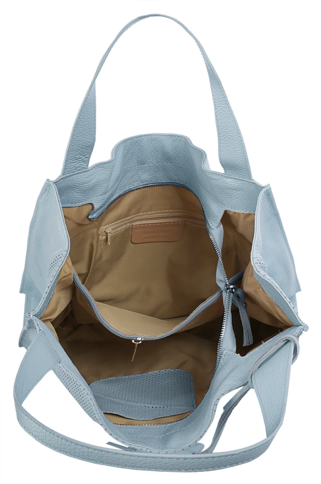 Cluty Shopper echt leer, made in italy